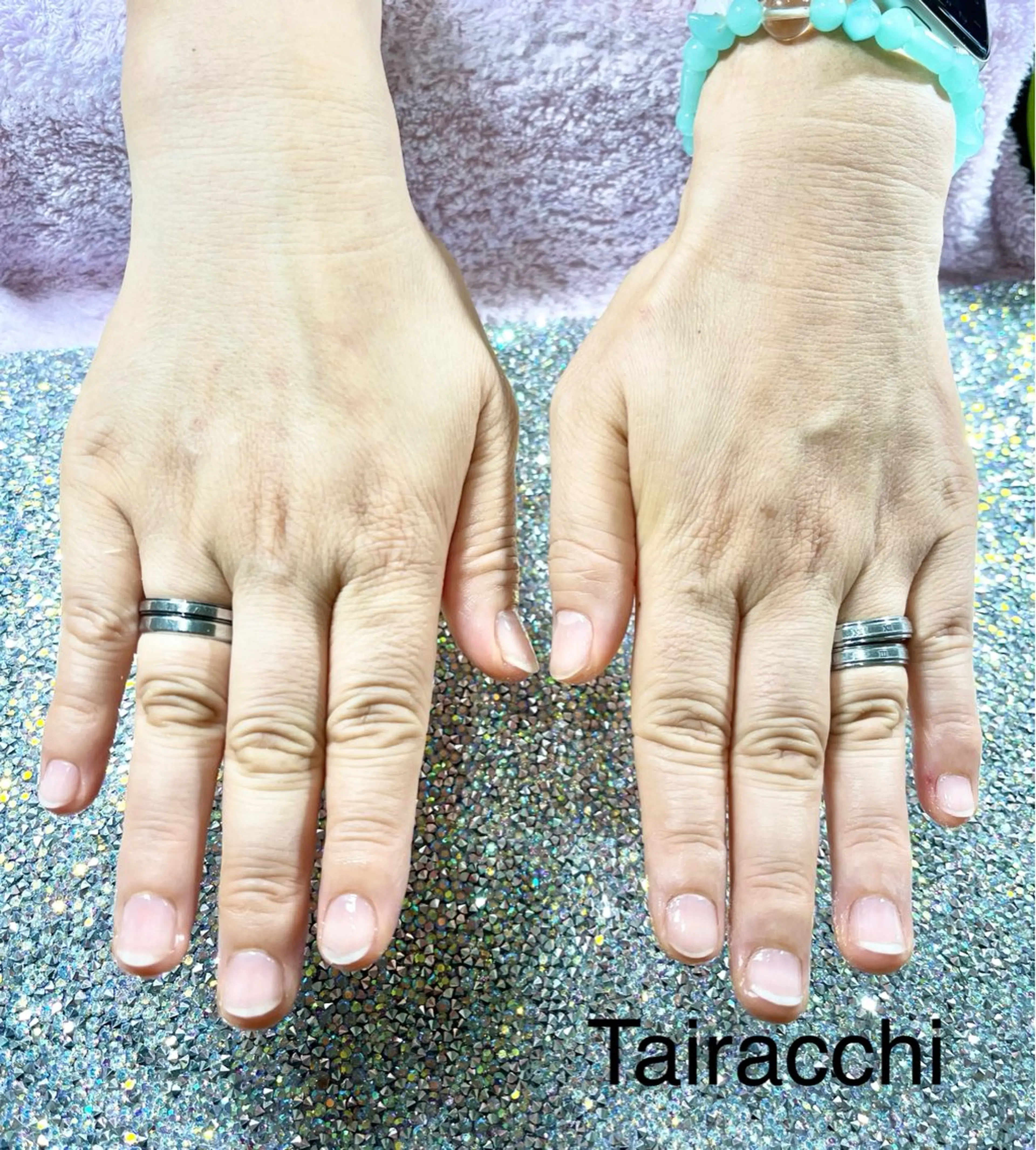 ネイル ラメ(グリッター) ハンドケア Tairacchi タイラッチのネイルデザイン