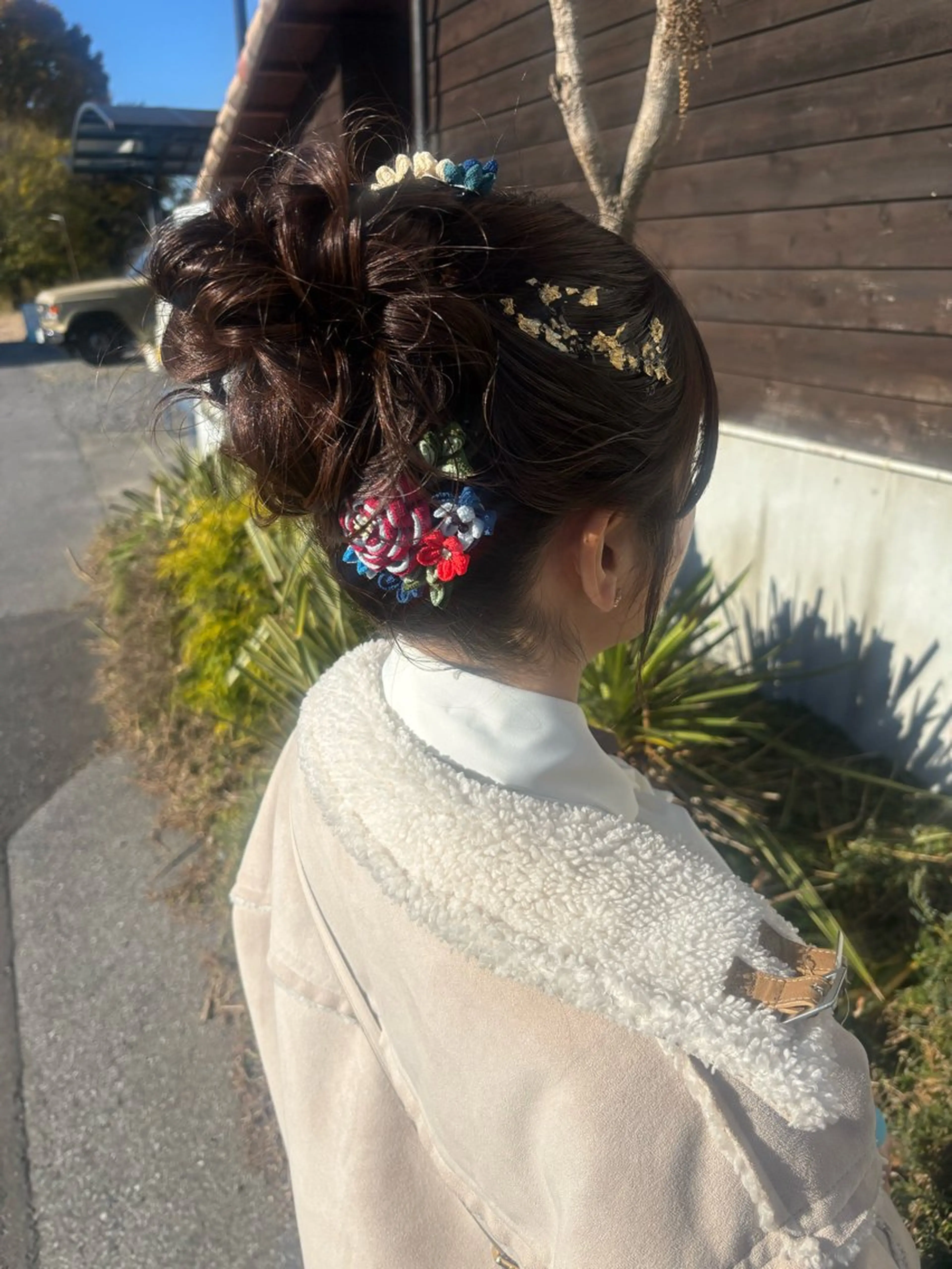 ヘアアレンジ お団子ヘア ヘアセット NAGONSTYLE 田村　莉生のヘアスタイル