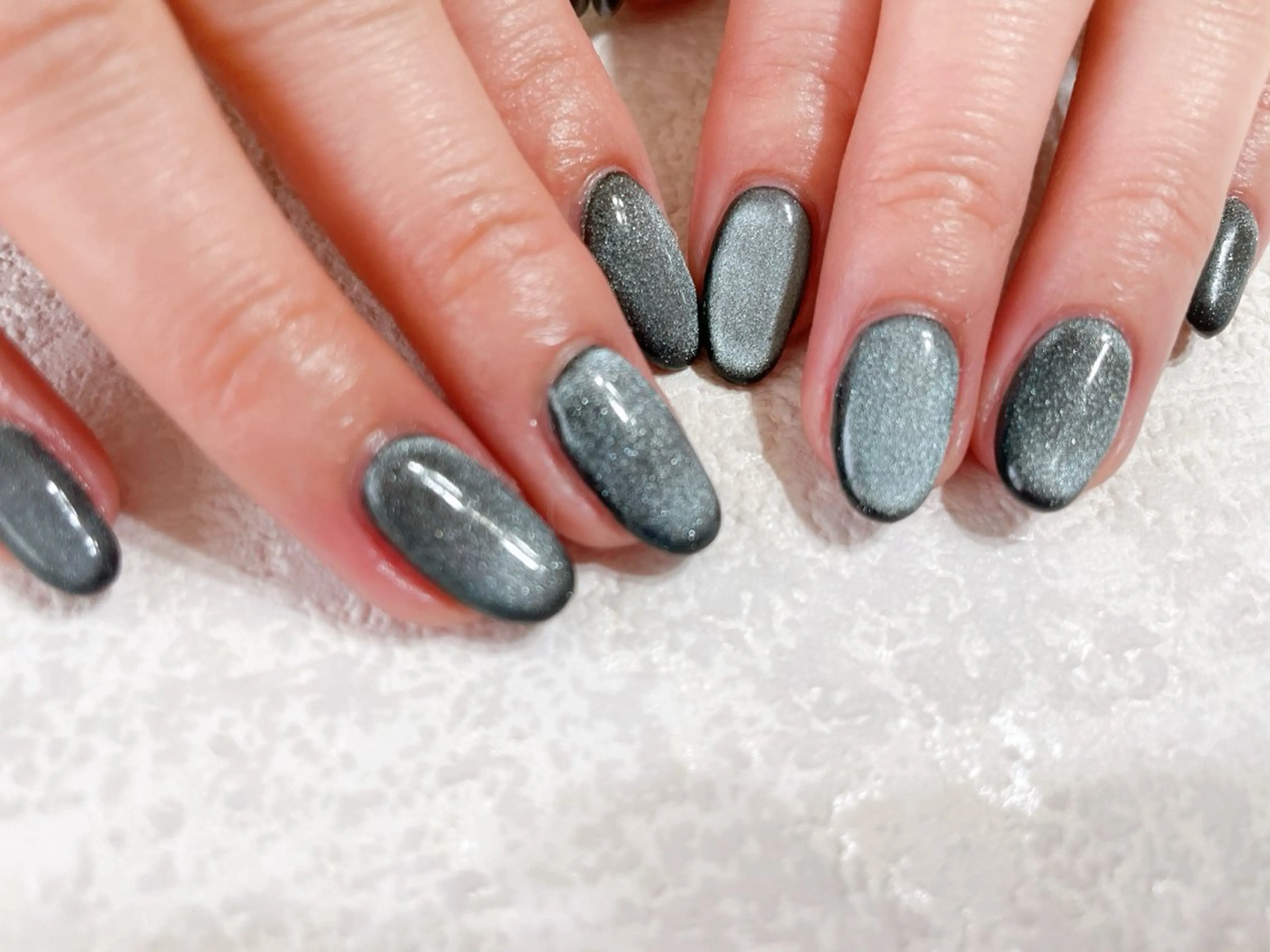 ネイル ジェルネイル マグネットネイル メンズネイル パラジェル 春ネイル kikinail 溝の口のネイルデザイン