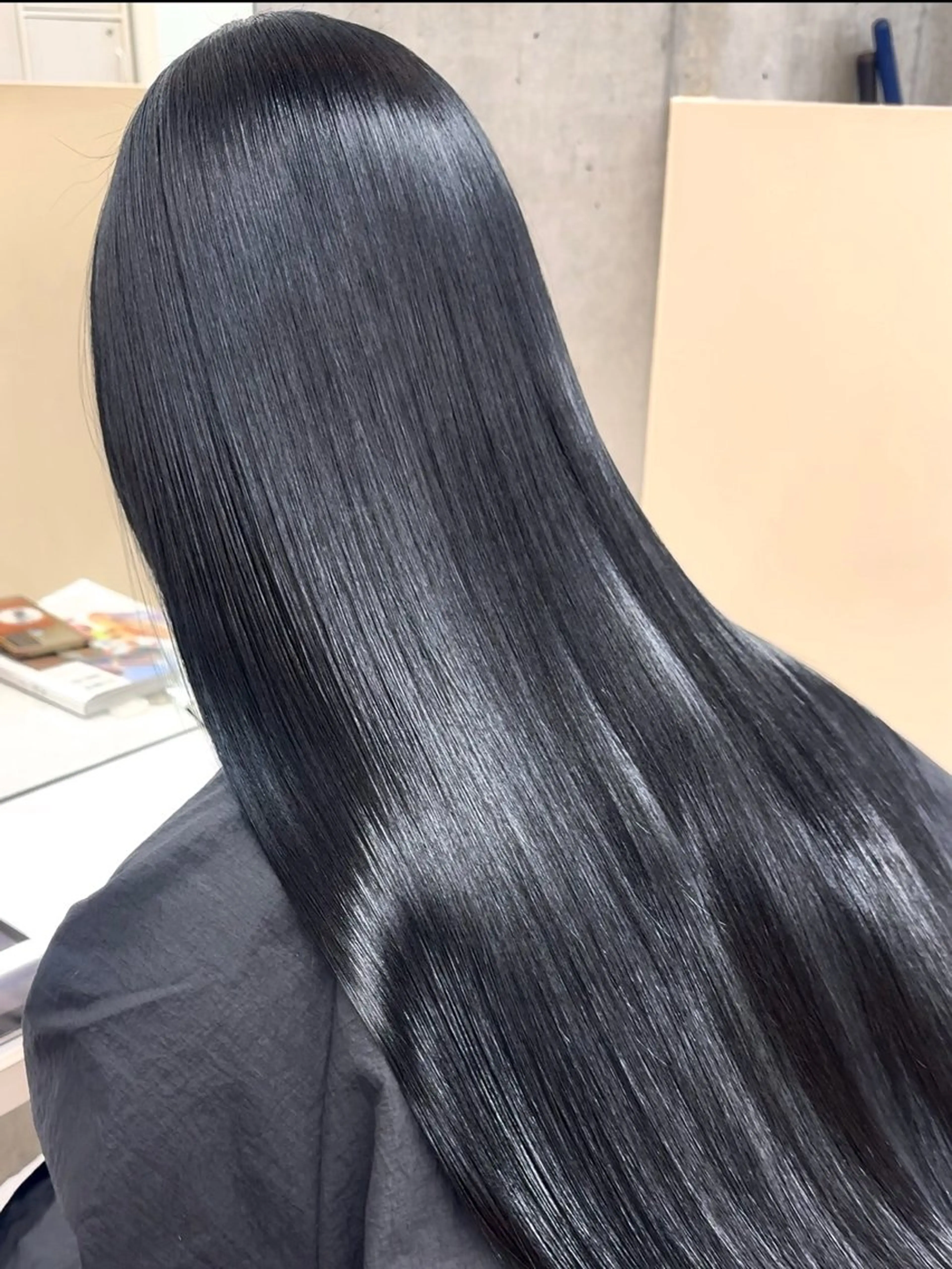 ロング 縮毛矯正 うる艶ヘア♡韓国好き 透明感　shotaのヘアスタイル