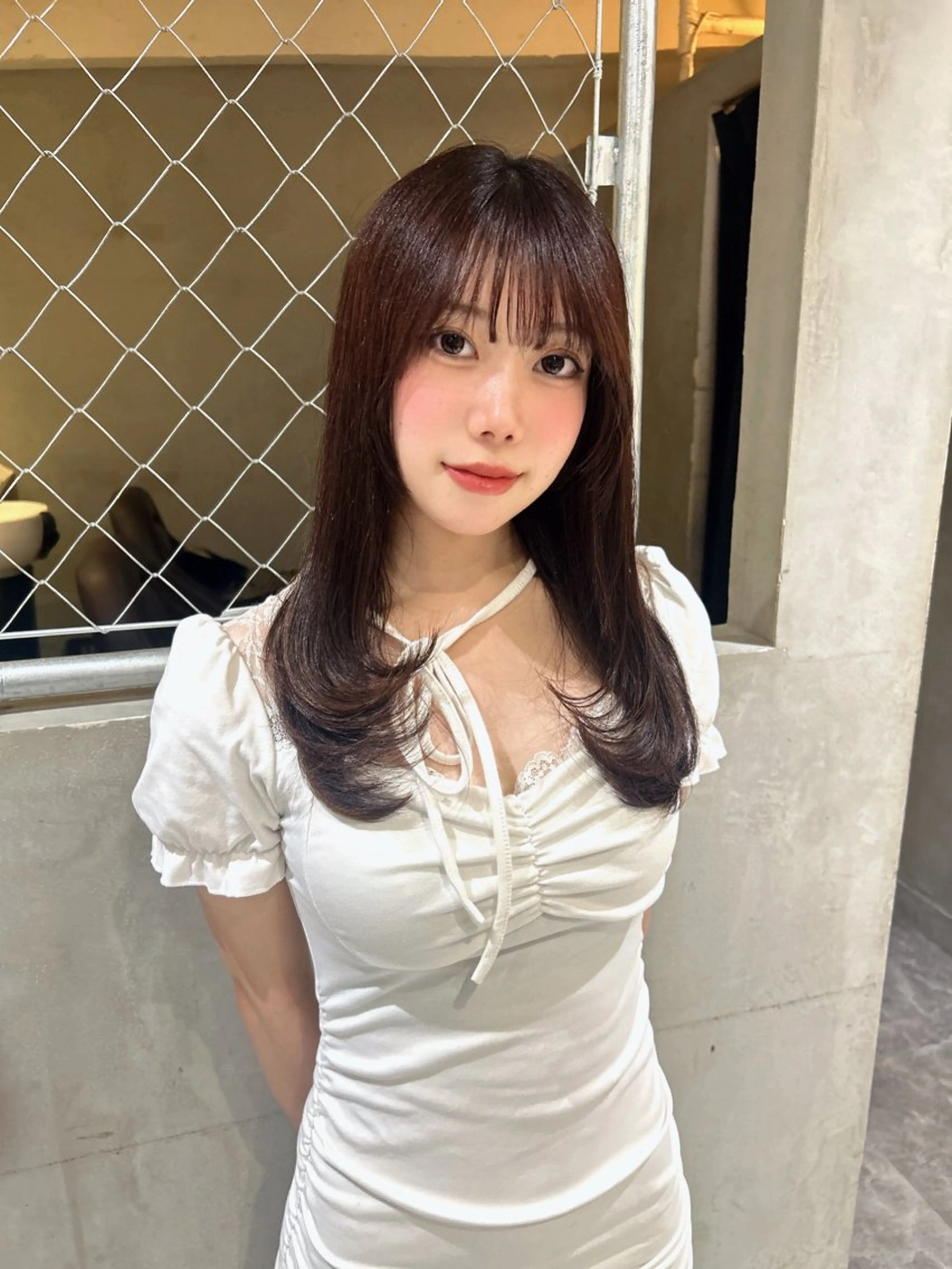 セミロング カラー カット ヘアカラー トリートメント 透明感×韓国ヘア 🇰🇷きららのヘアスタイル