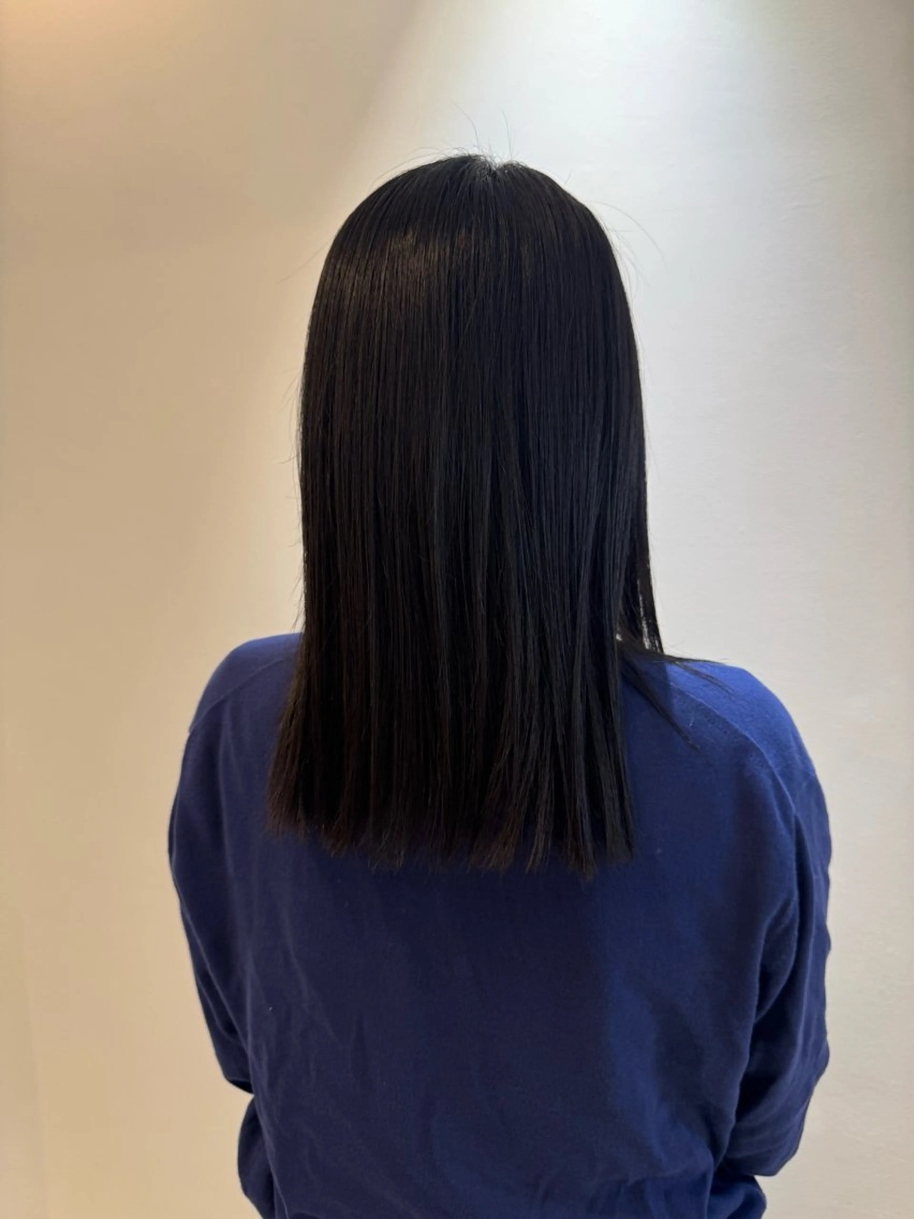 セミロング 透明感カラー 🤍のヘアスタイル