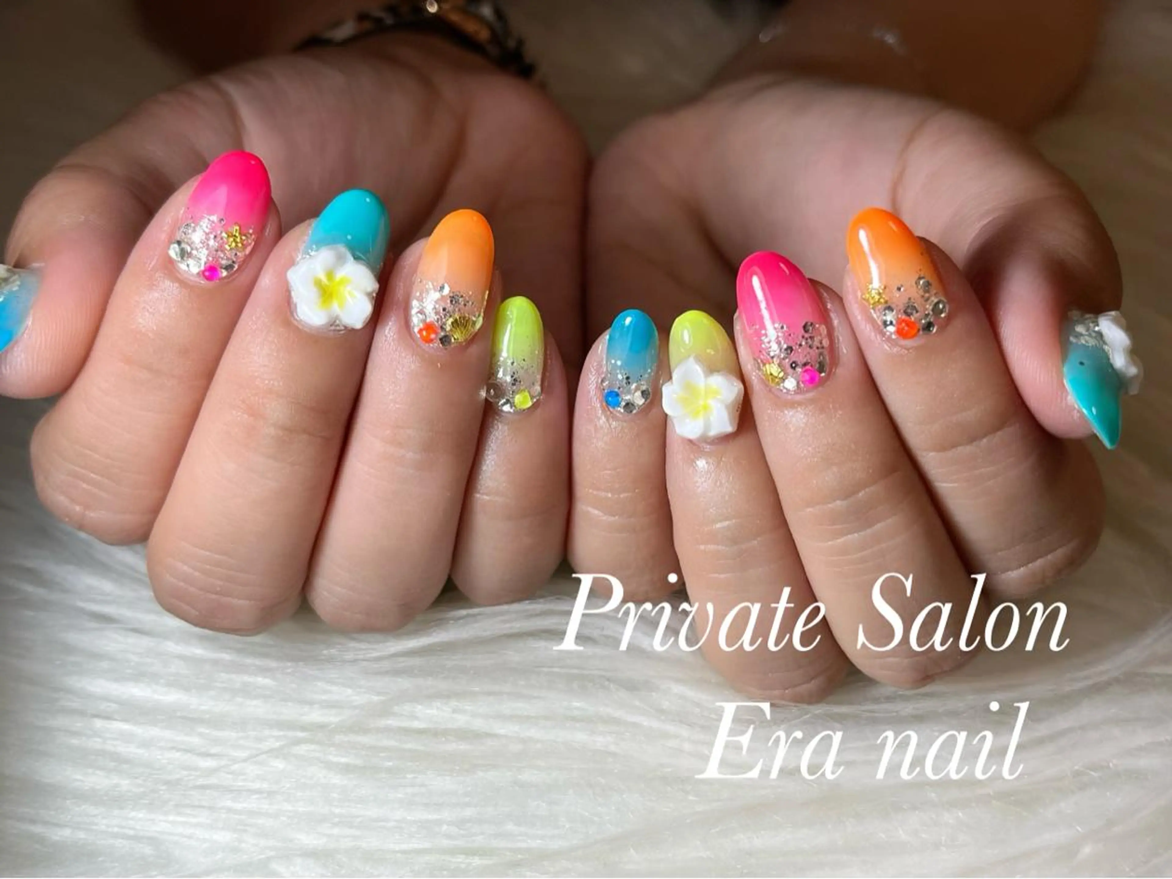 ネイル グラデーション ラメ(グリッター) ラメグラデーション Era nailのネイルデザイン