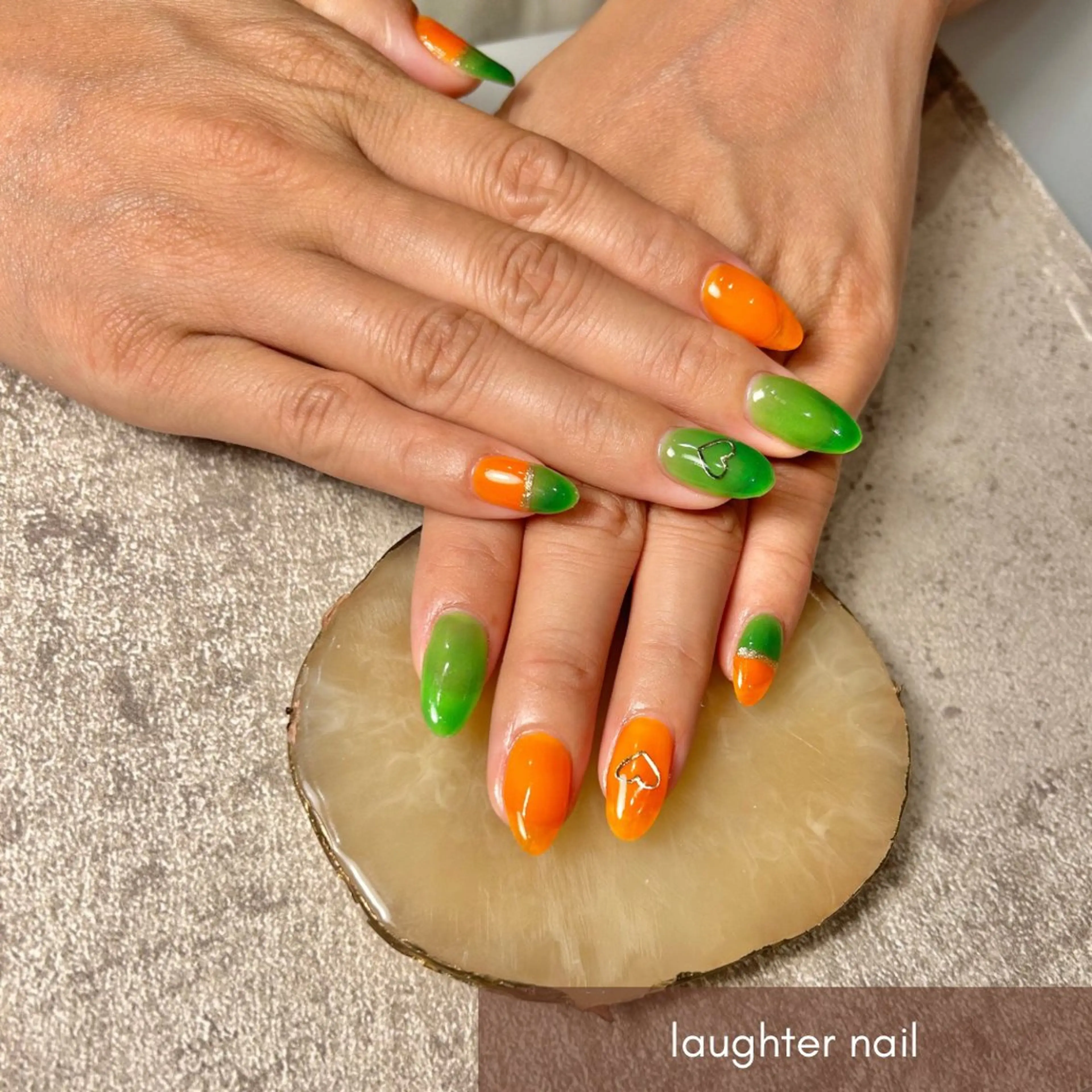 ネイル アートネイル クリアネイル 夏ネイル laughter nailのネイルデザイン