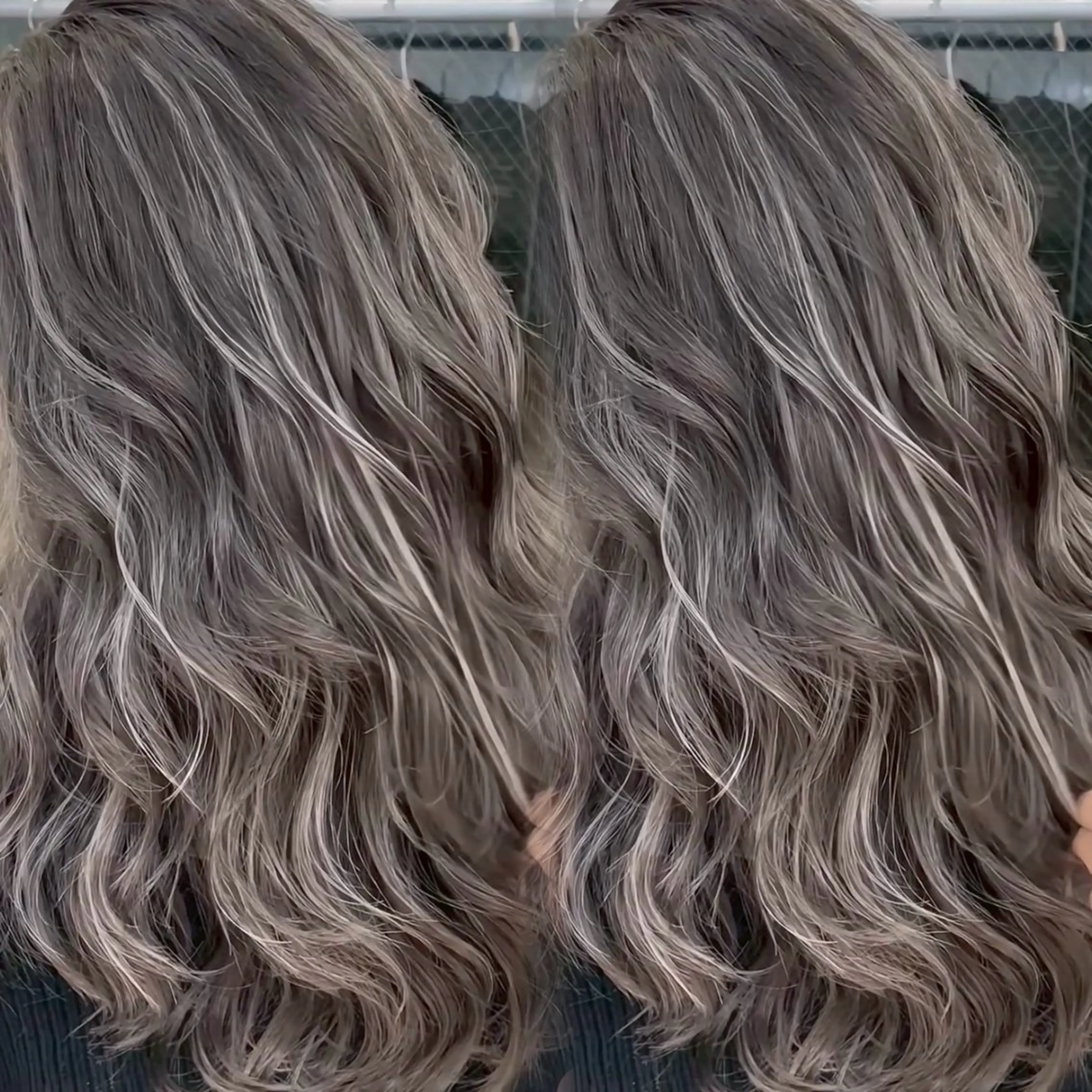 ロング カラー ハイライトカラー ハイライト カット ヘアカラー トリートメント 表参道/ハイライト バレイヤージュのヘアスタイル