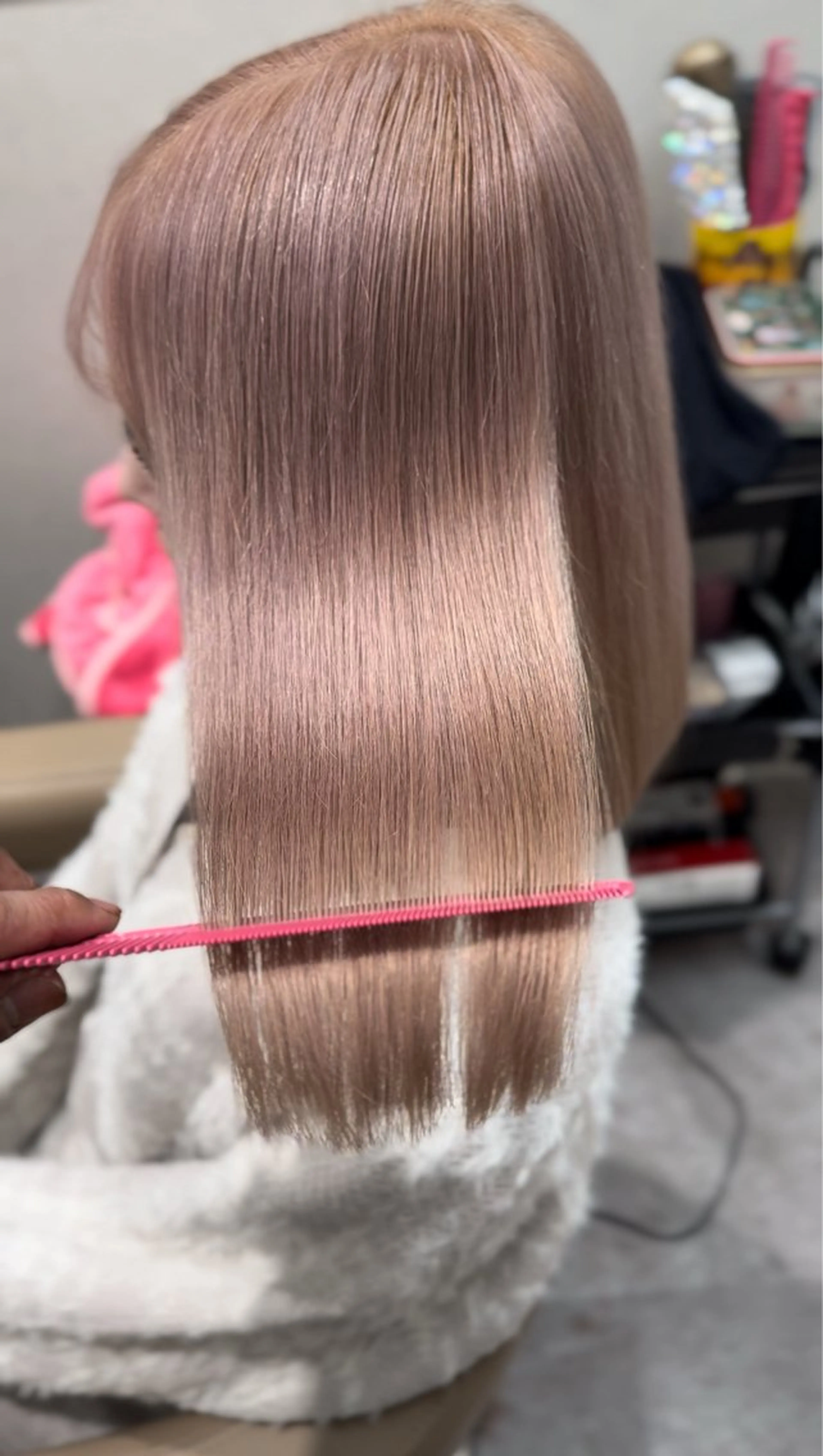 セミロング カラー トリートメント 魅力引き出しヘア🐾 るくものヘアスタイル