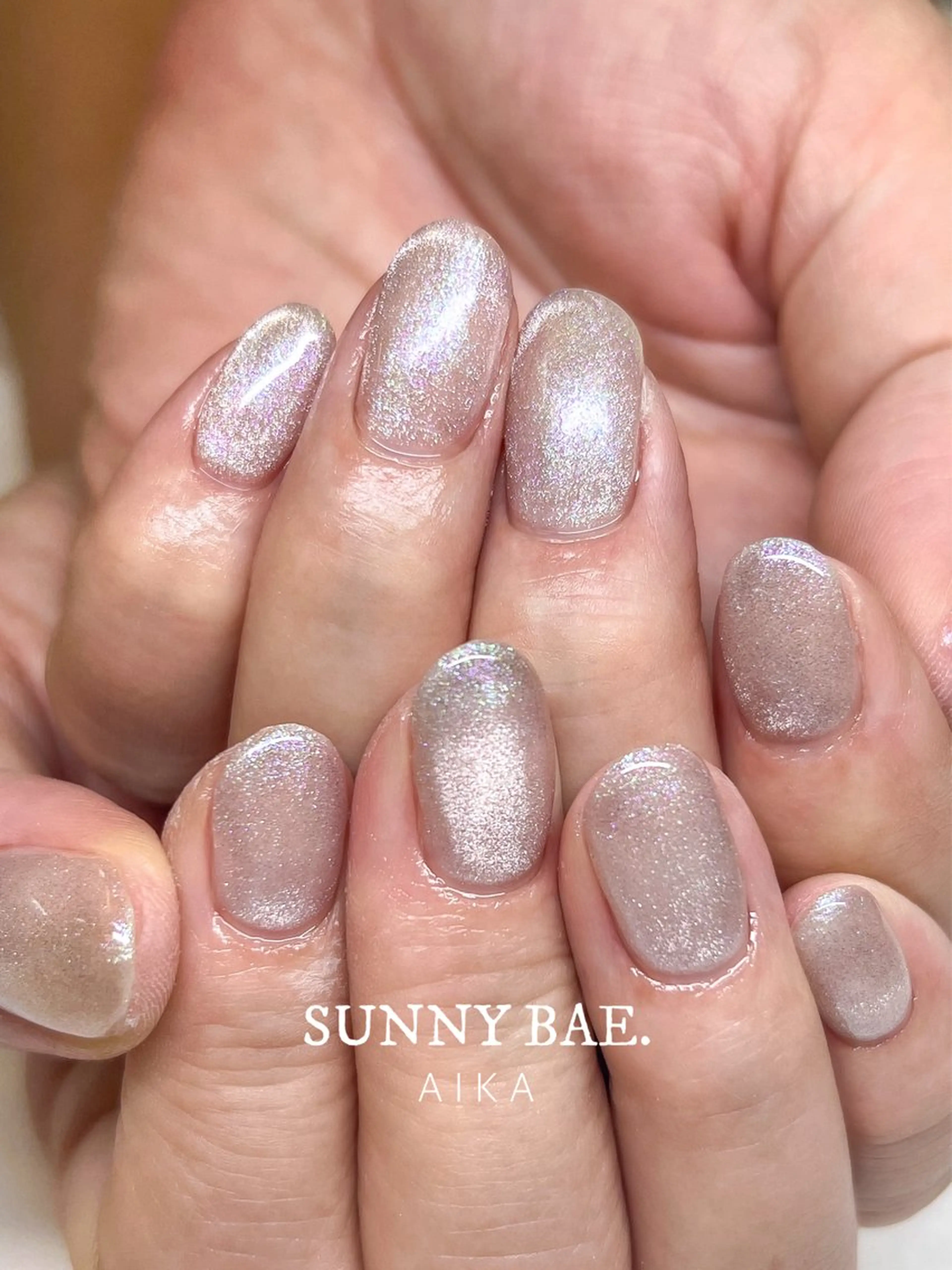 ショート ネイル ショートヘア アートネイル ジェルネイル キラキラネイル ロングネイル Made By AIKAのネイルデザイン