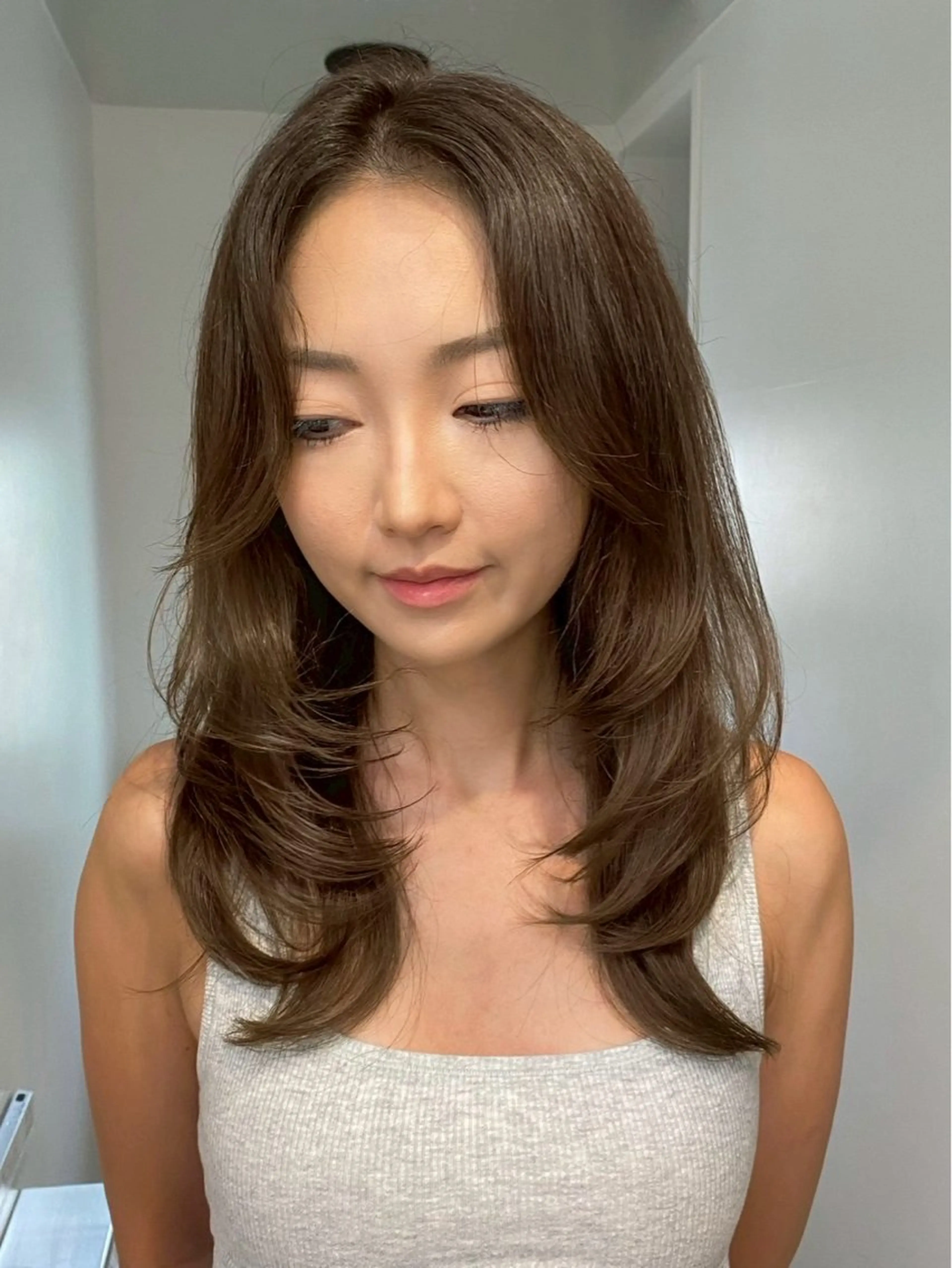 ロング メンズ ロングレイヤー ハッシュカット レイヤーカット ロング 原宿 無料カット fifth イノウエのヘアスタイル