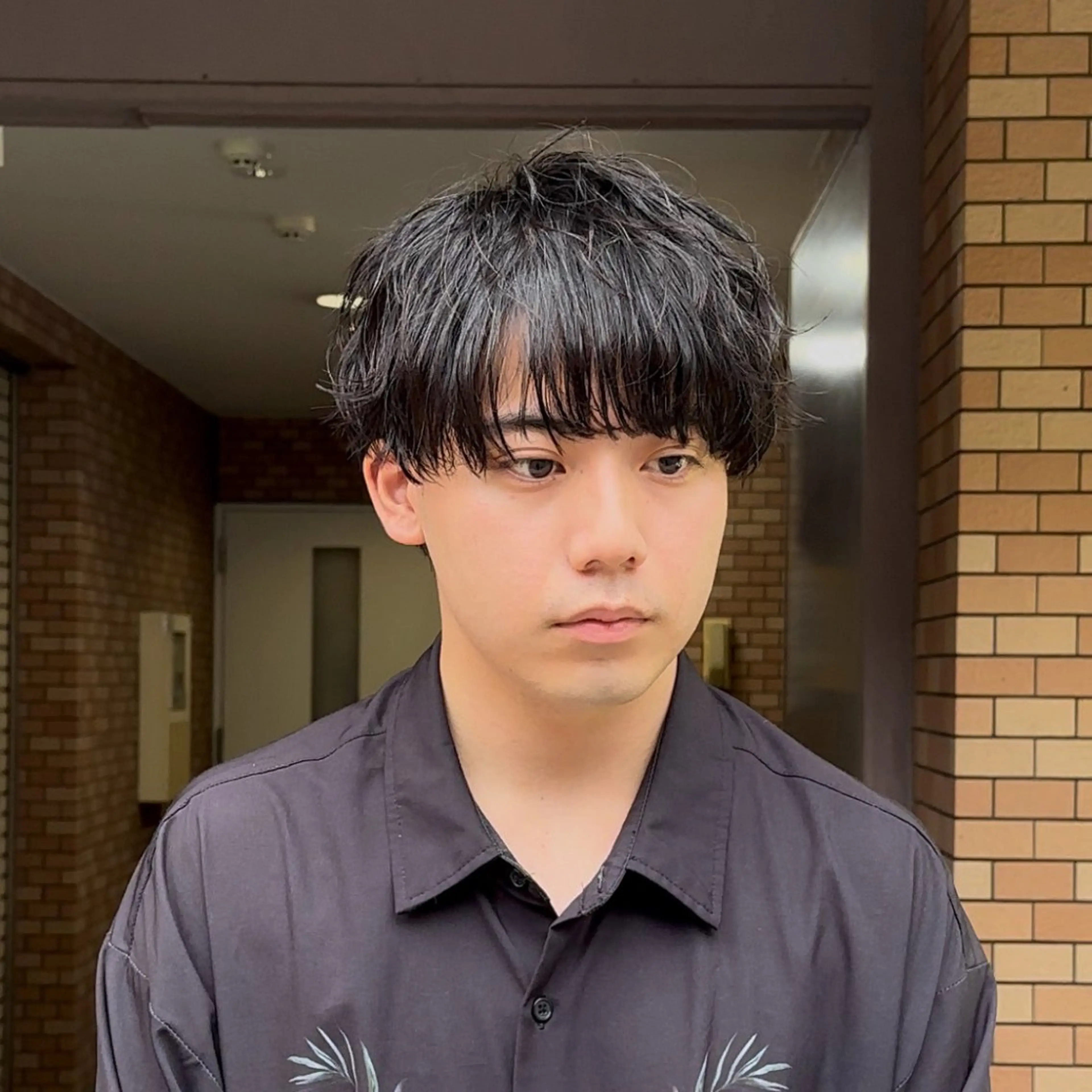 ショート メンズ メンズ特化/フェザー パーマ  和哉のヘアスタイル