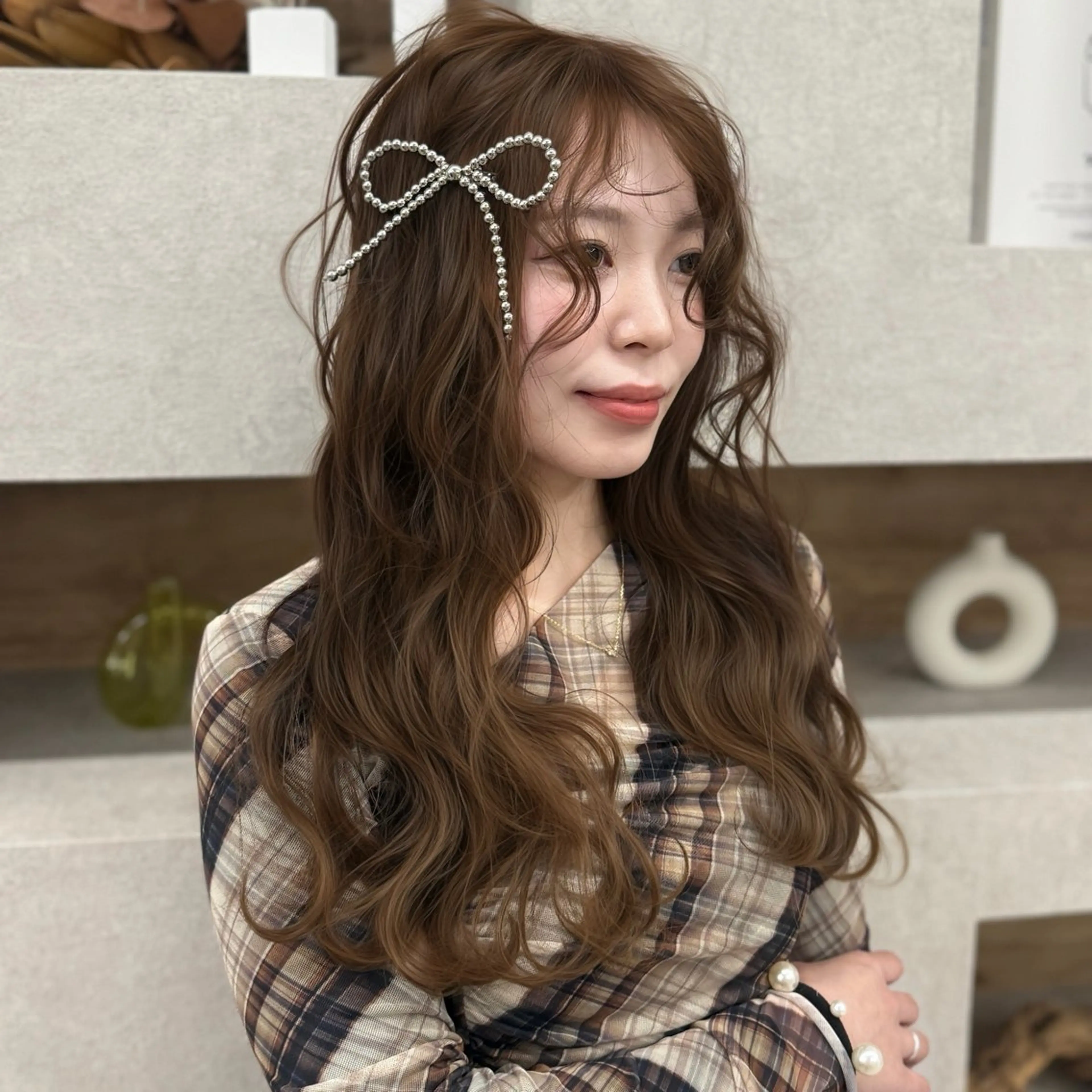 ロング ヘアカラー ほの/ブリーチモデル 🎀/艶カラー‎のヘアスタイル