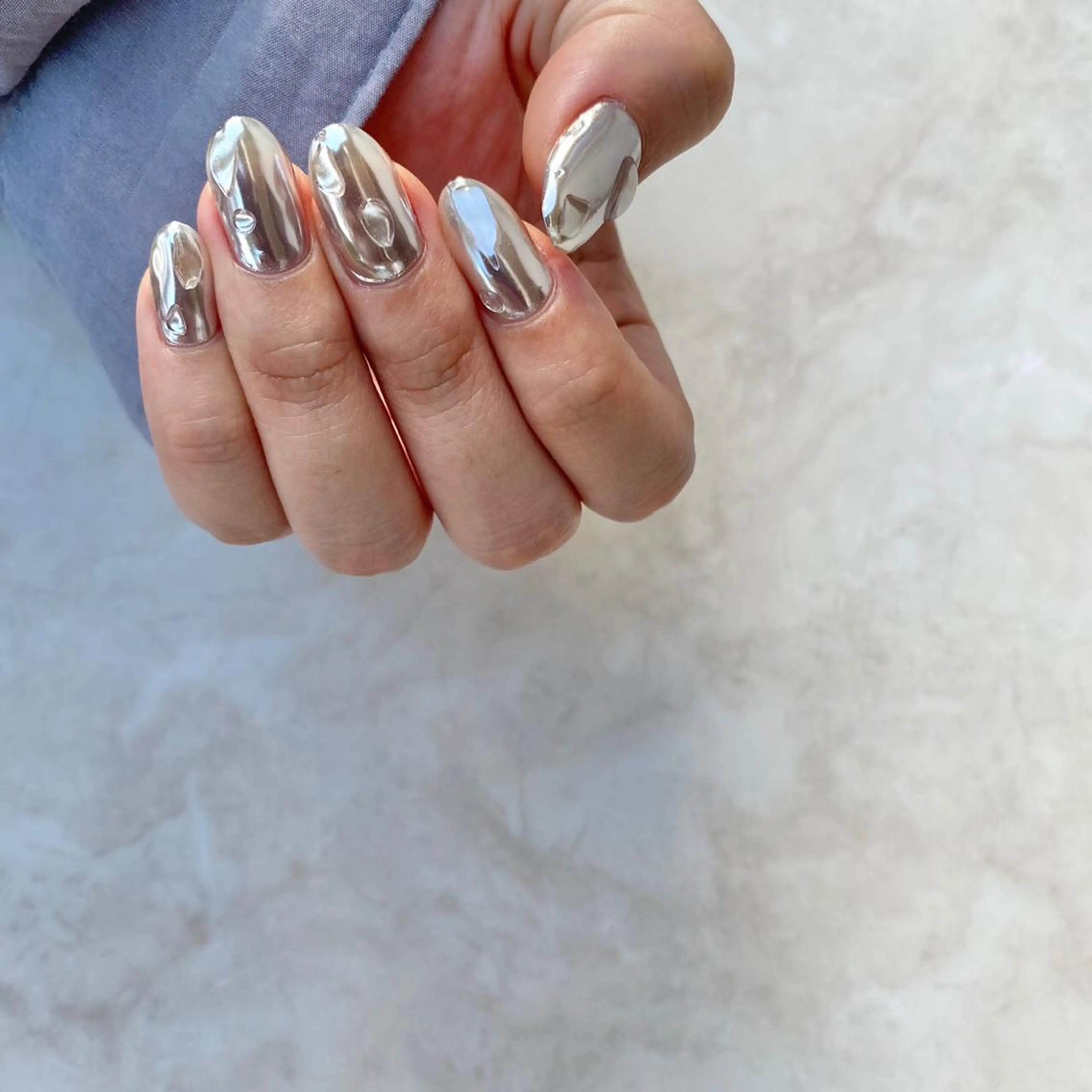 ネイル ミラーネイル ハンドネイル Lee.nail ハルカのネイルデザイン