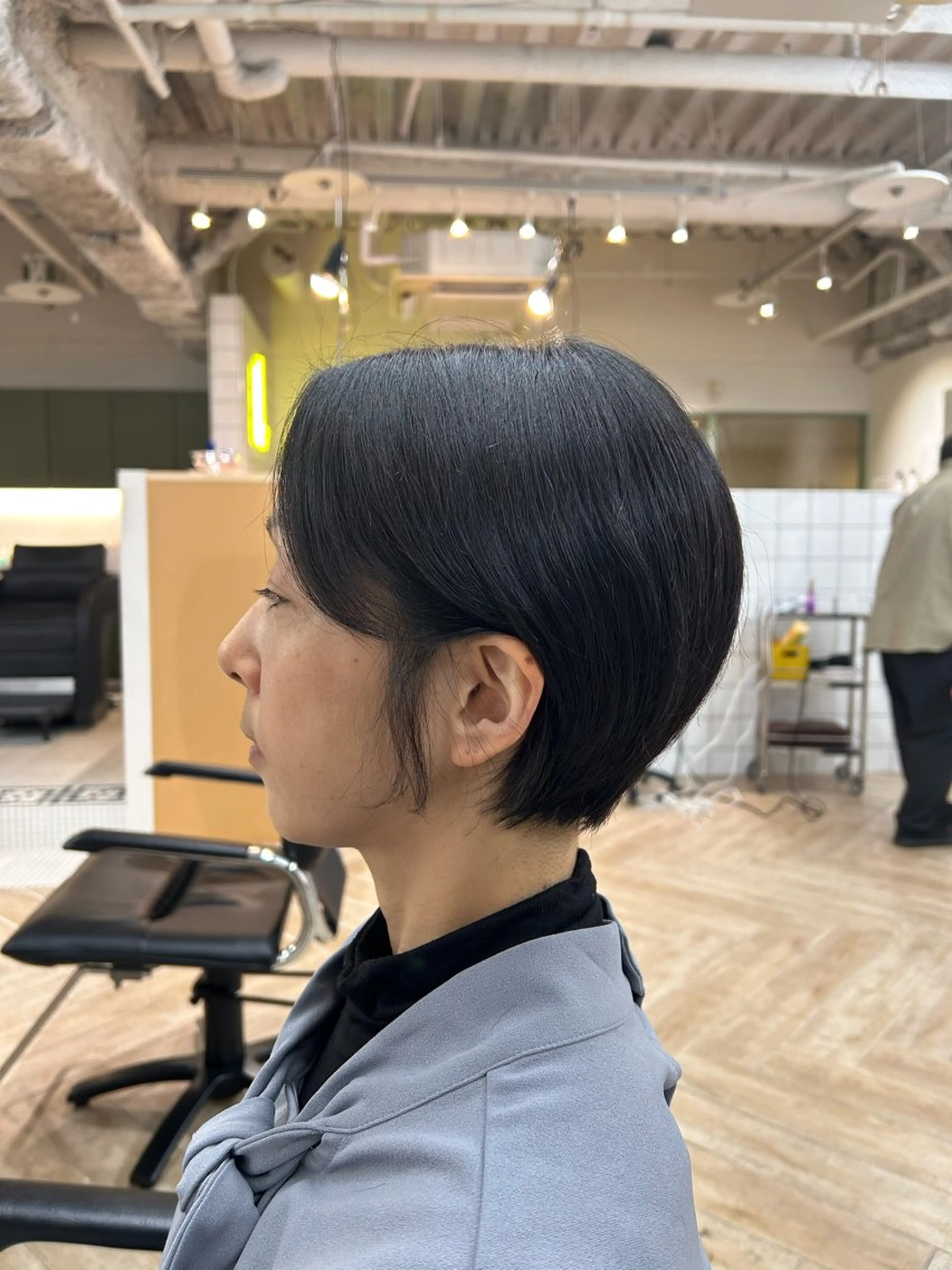 ショート カット トリートメント 新潟/万代/レイヤー 韓国風/明間未来のヘアスタイル