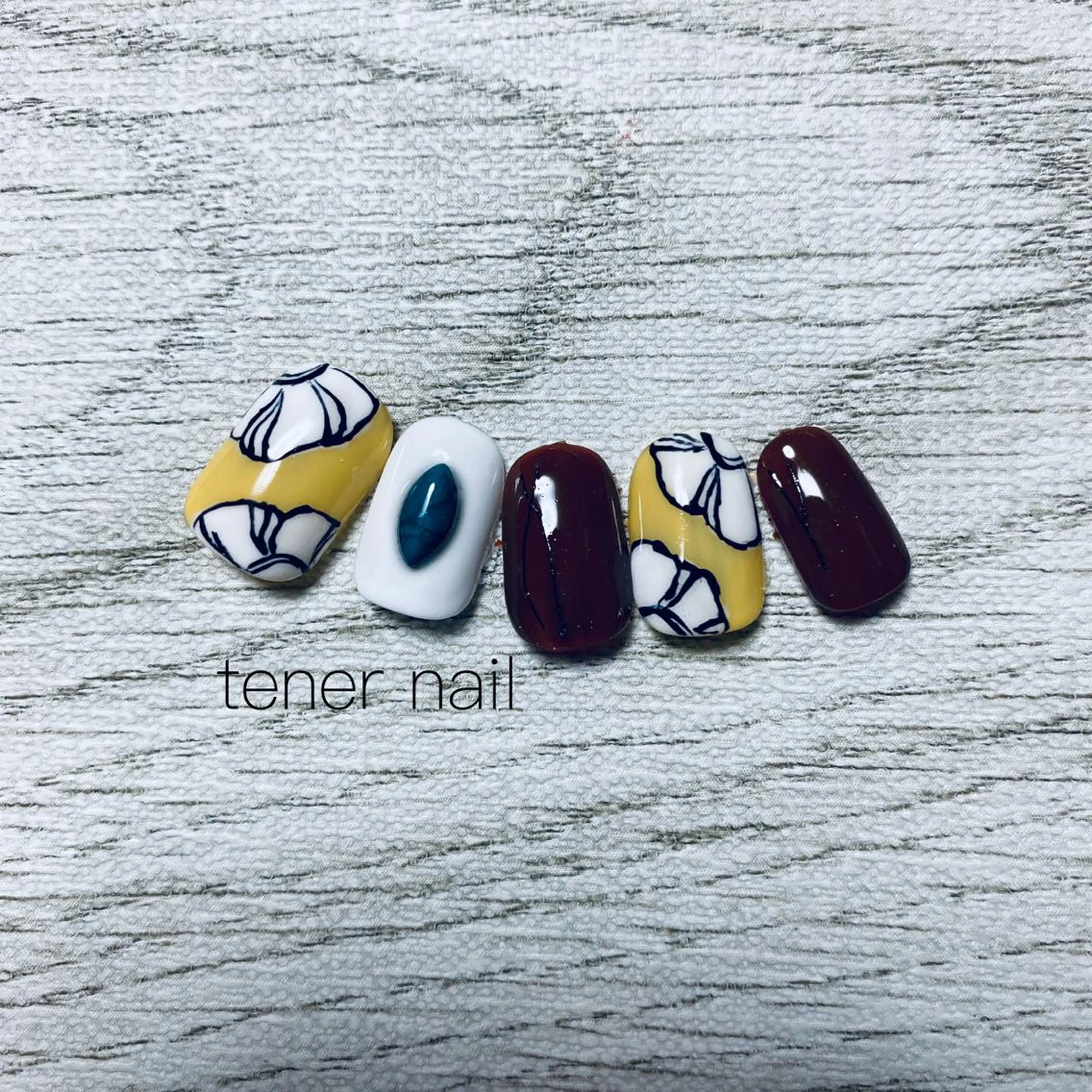 ネイル アートネイル フラワーネイル テネルネイル tener nailのネイルデザイン