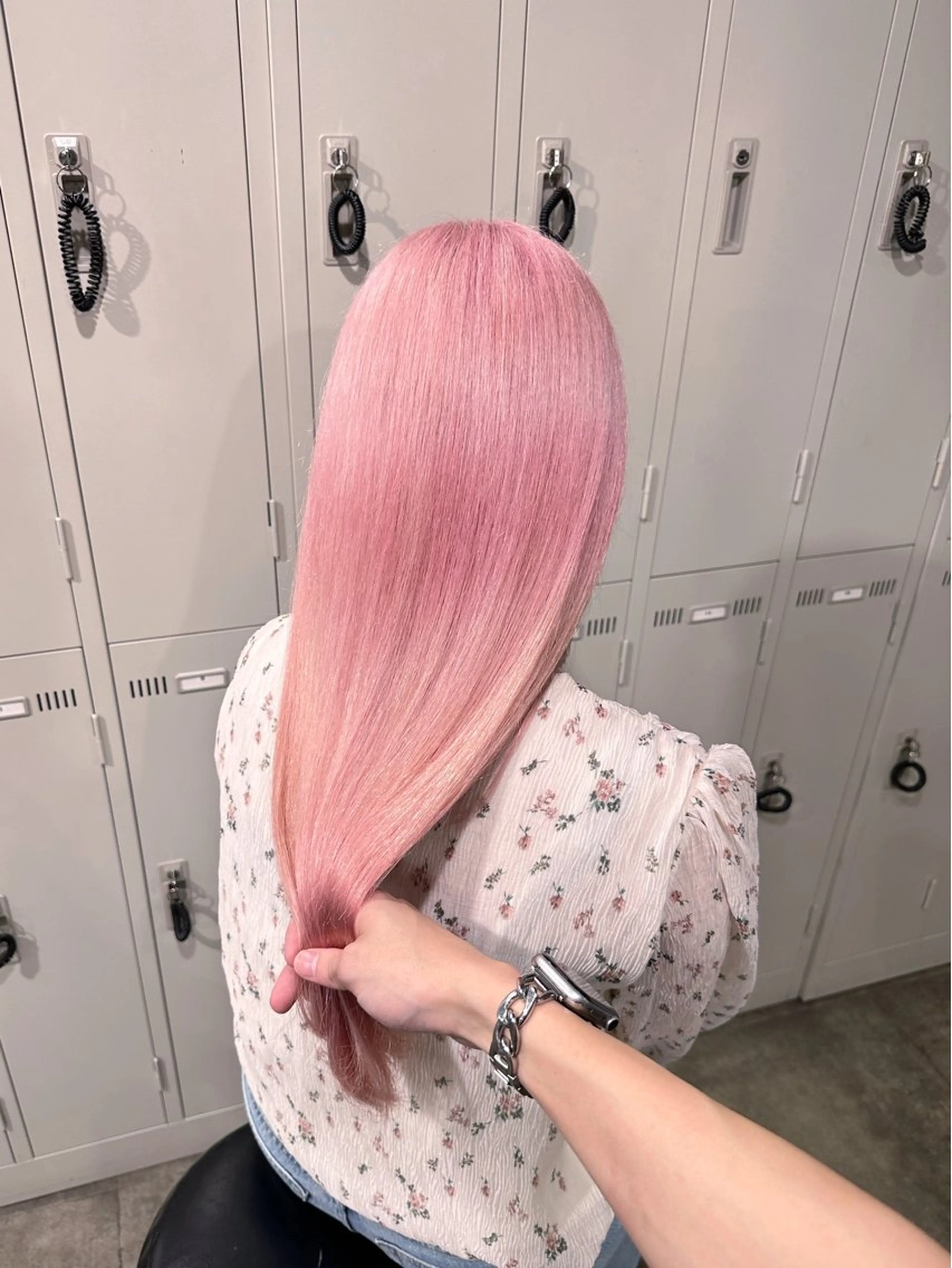 ロング カラー ヘアカラー トリートメント エフェクトブリーチ 🌟前澤啓太朗のヘアスタイル