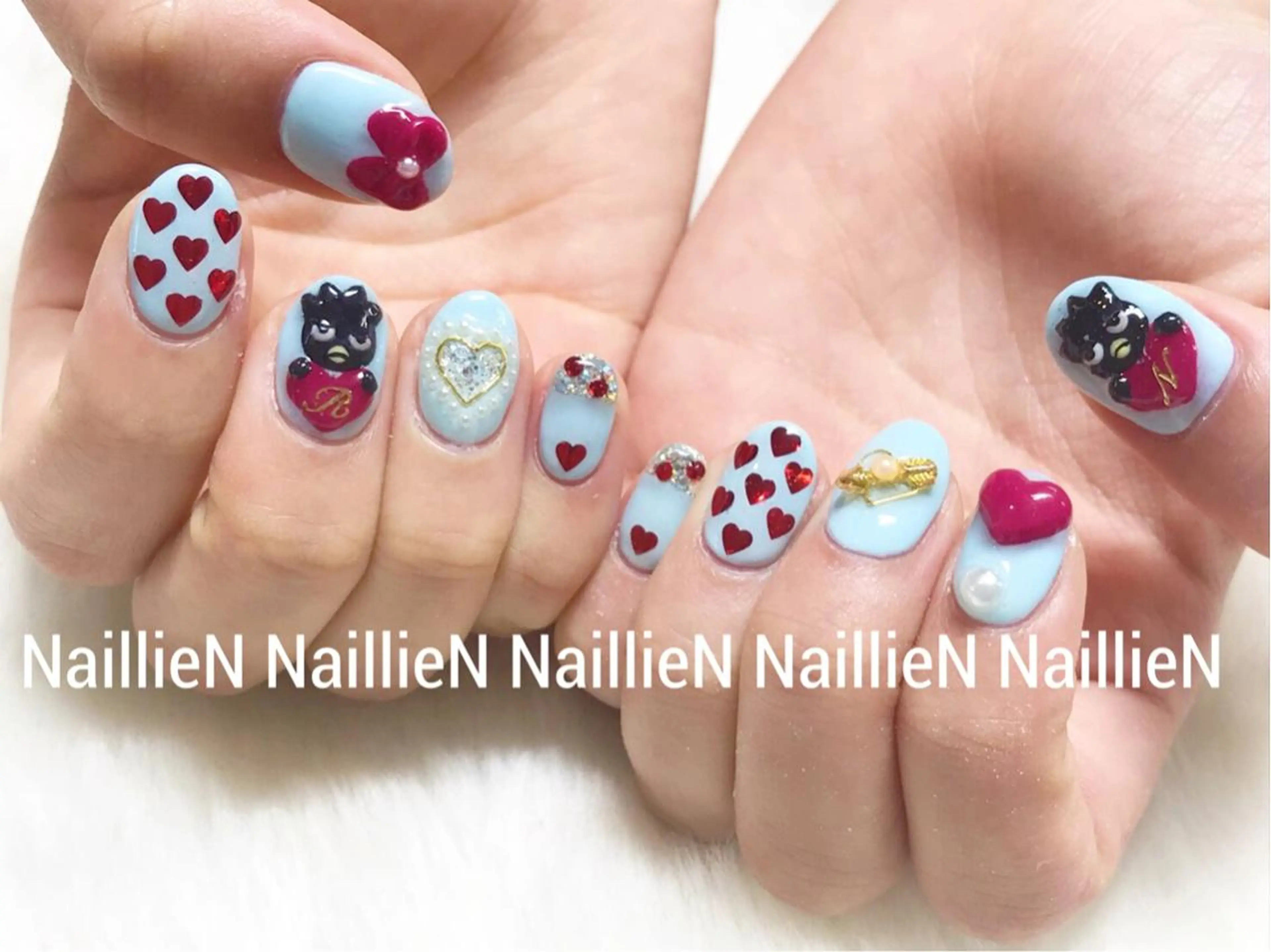 ネイル ハート ハンドネイル Nail lieNのネイルデザイン
