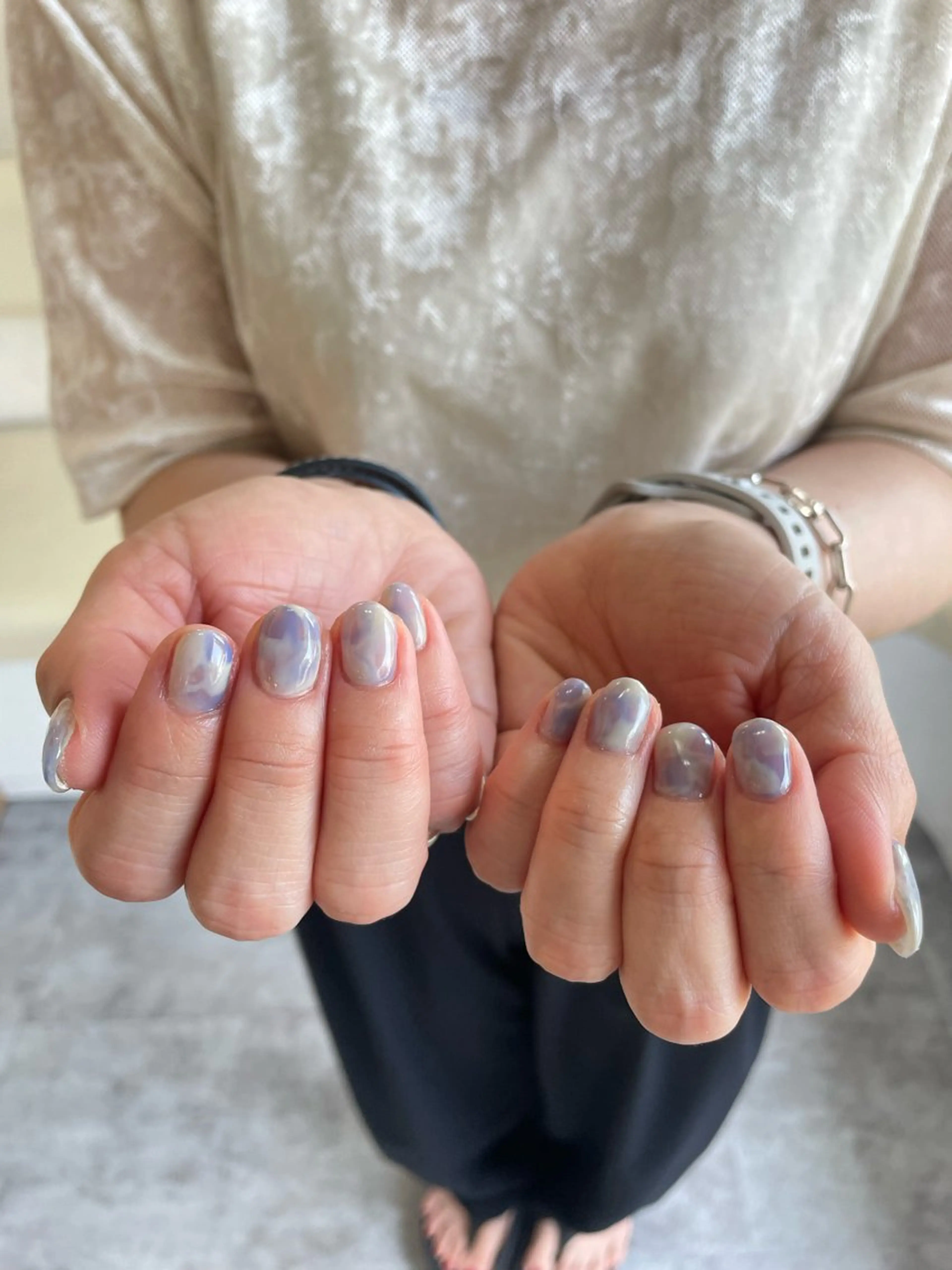 ネイル クリアネイル GLUCK nail kanamiのネイルデザイン