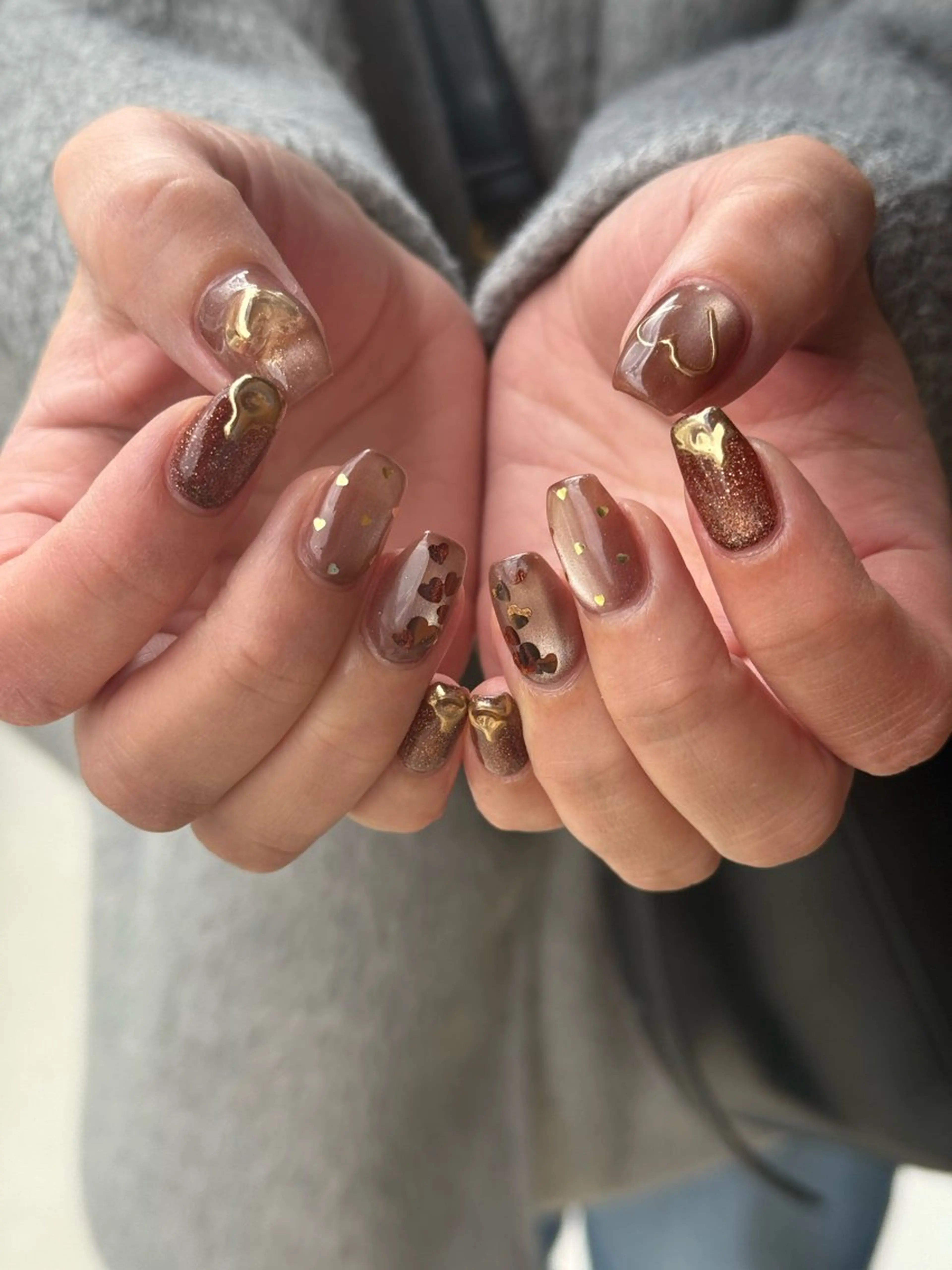 ネイル バレンタイン ハンドネイル nailsalon mionのネイルデザイン