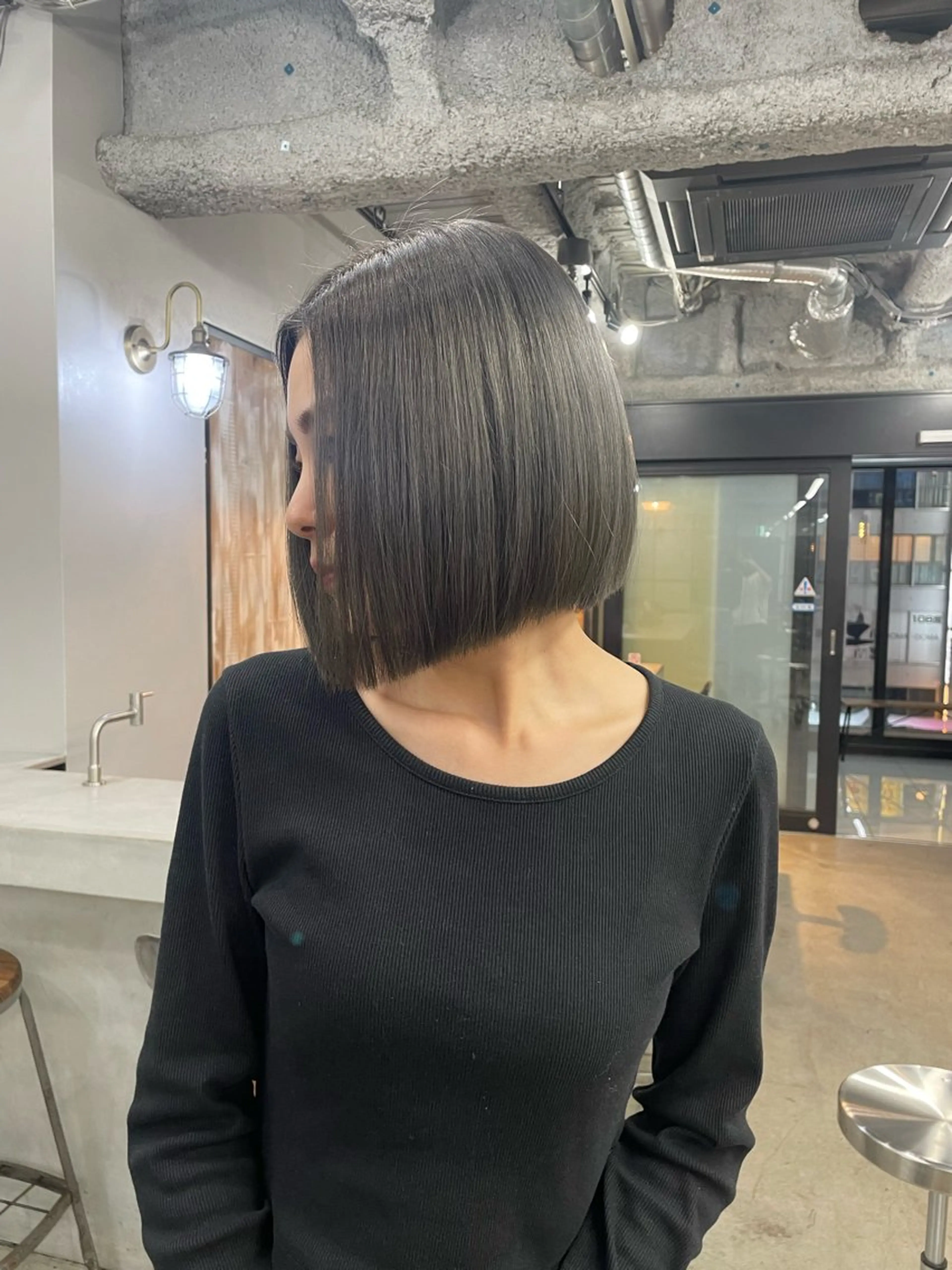 ミディアム カラー 新宿/韓国ヘア/ 髪質改善ストレートのヘアスタイル