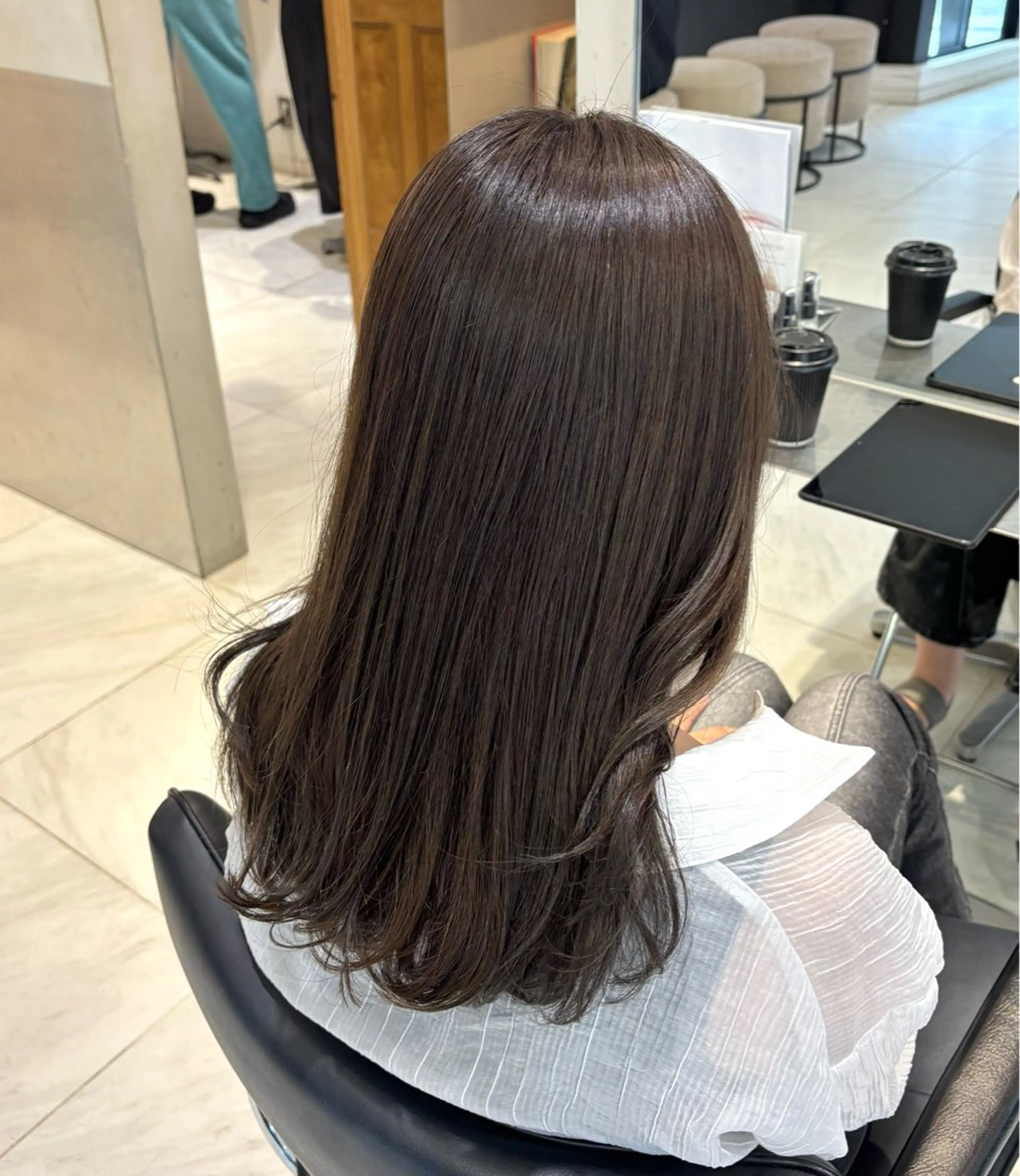 前髪cut✂️＋艶モテcolor♡の写真