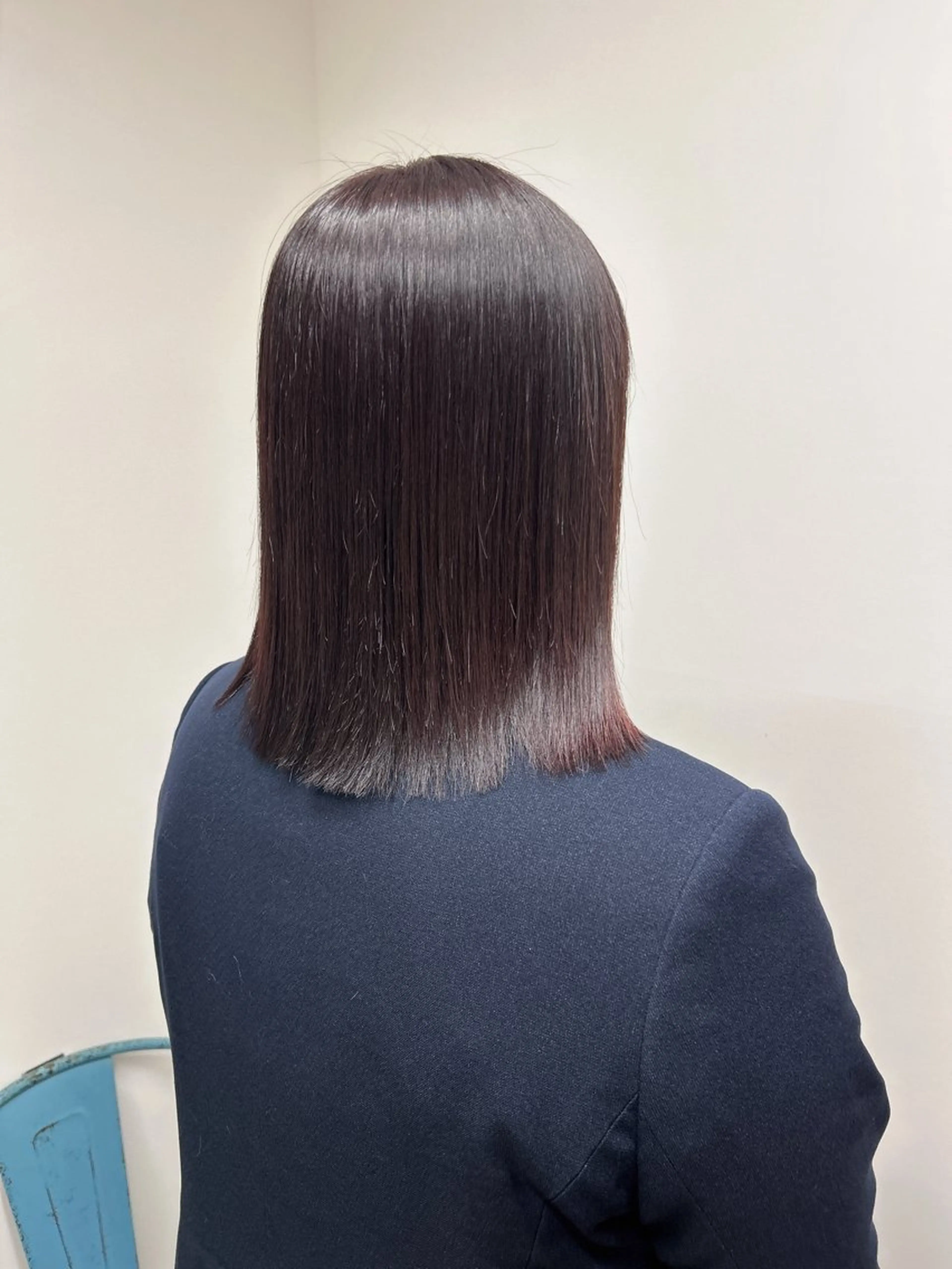 ミディアム カラー カット ヘアカラー トリートメント 伶風/ボブ/ ハッシュカットのヘアスタイル