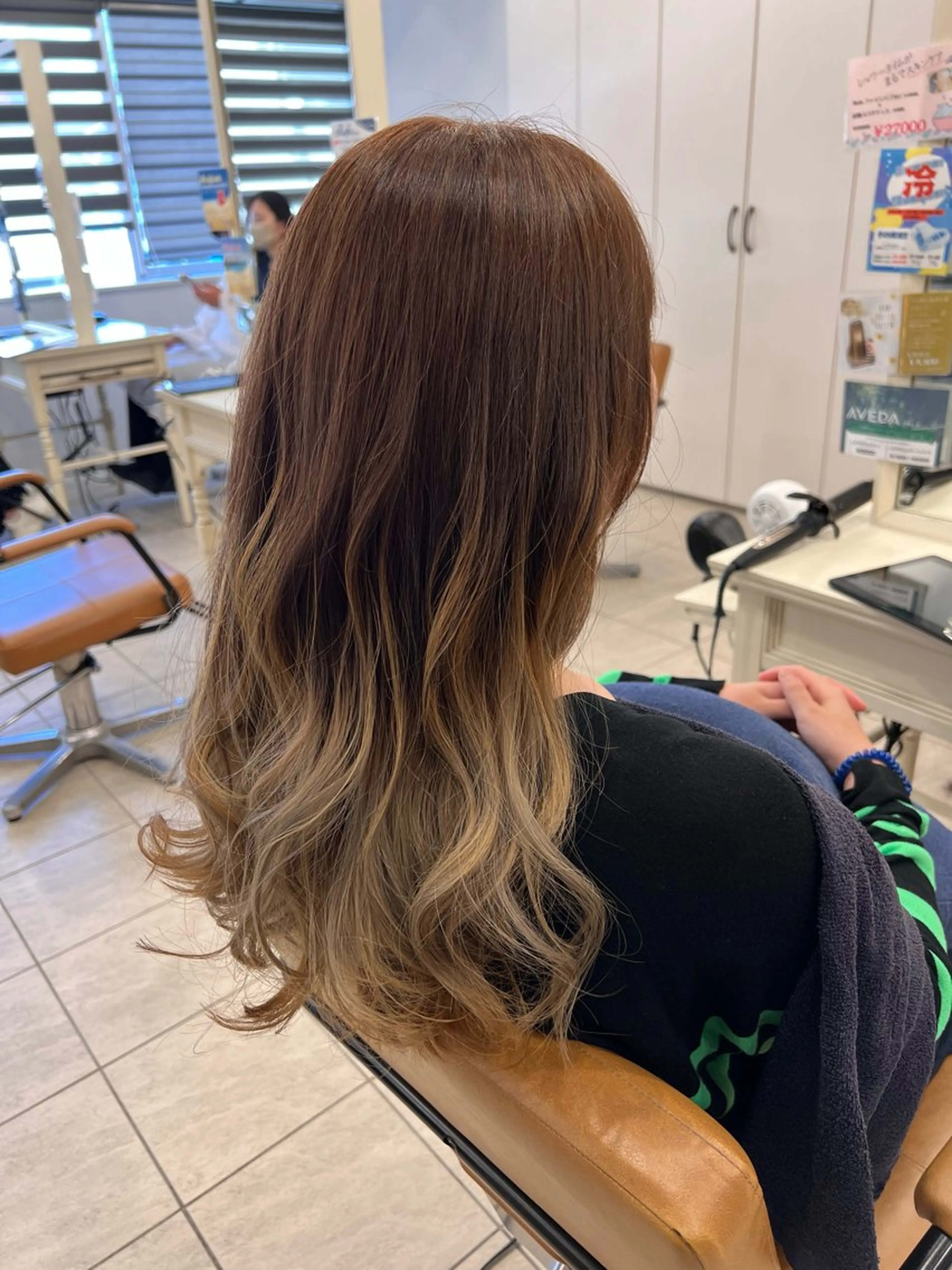 ロング カラー カット ヘアカラー メンズカットグラデー ションカラー/ケイゴのヘアスタイル