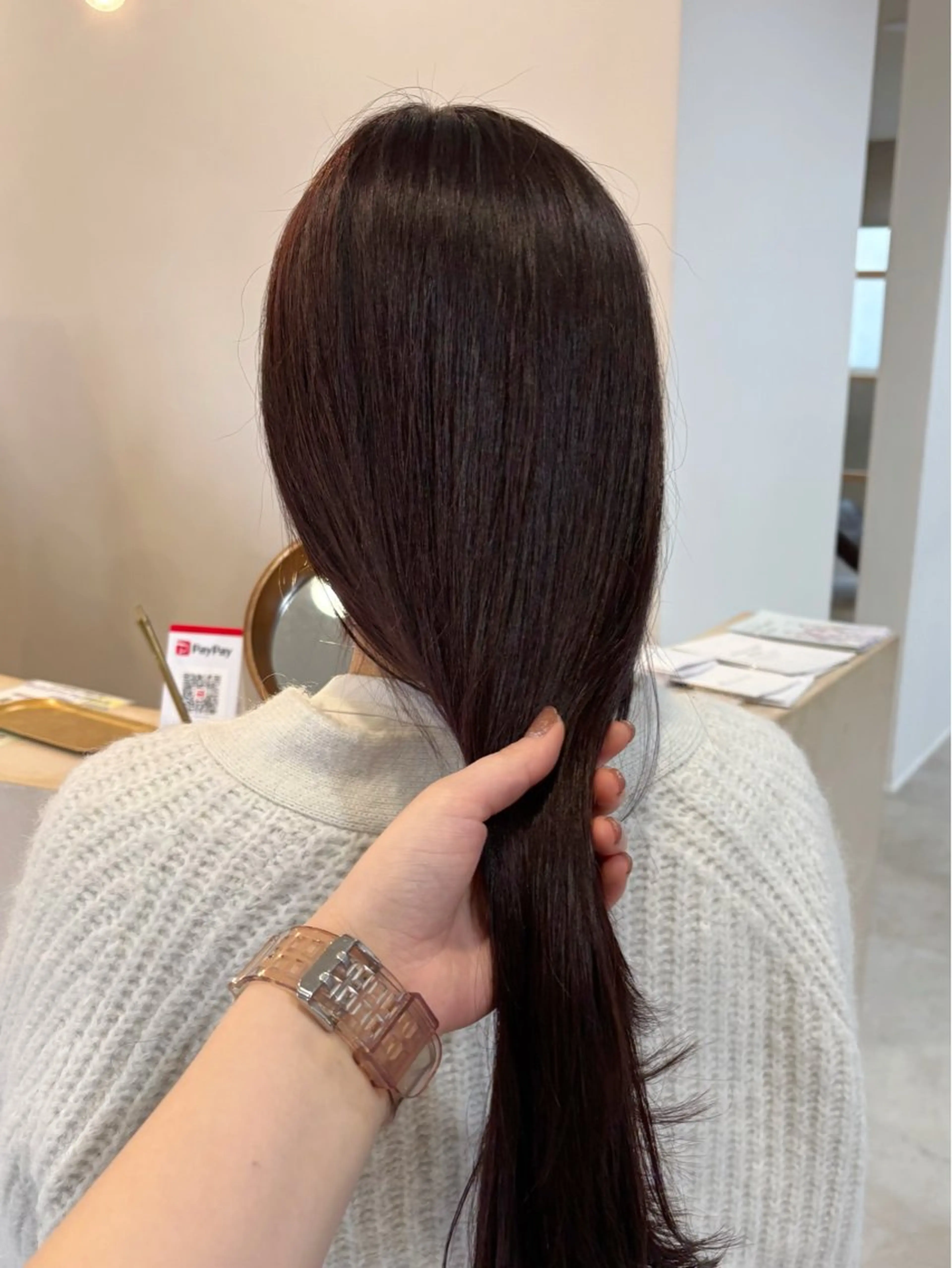 ロング カラー カット ヘアカラー トリートメント 真弓 理沙/艶カラーのヘアスタイル