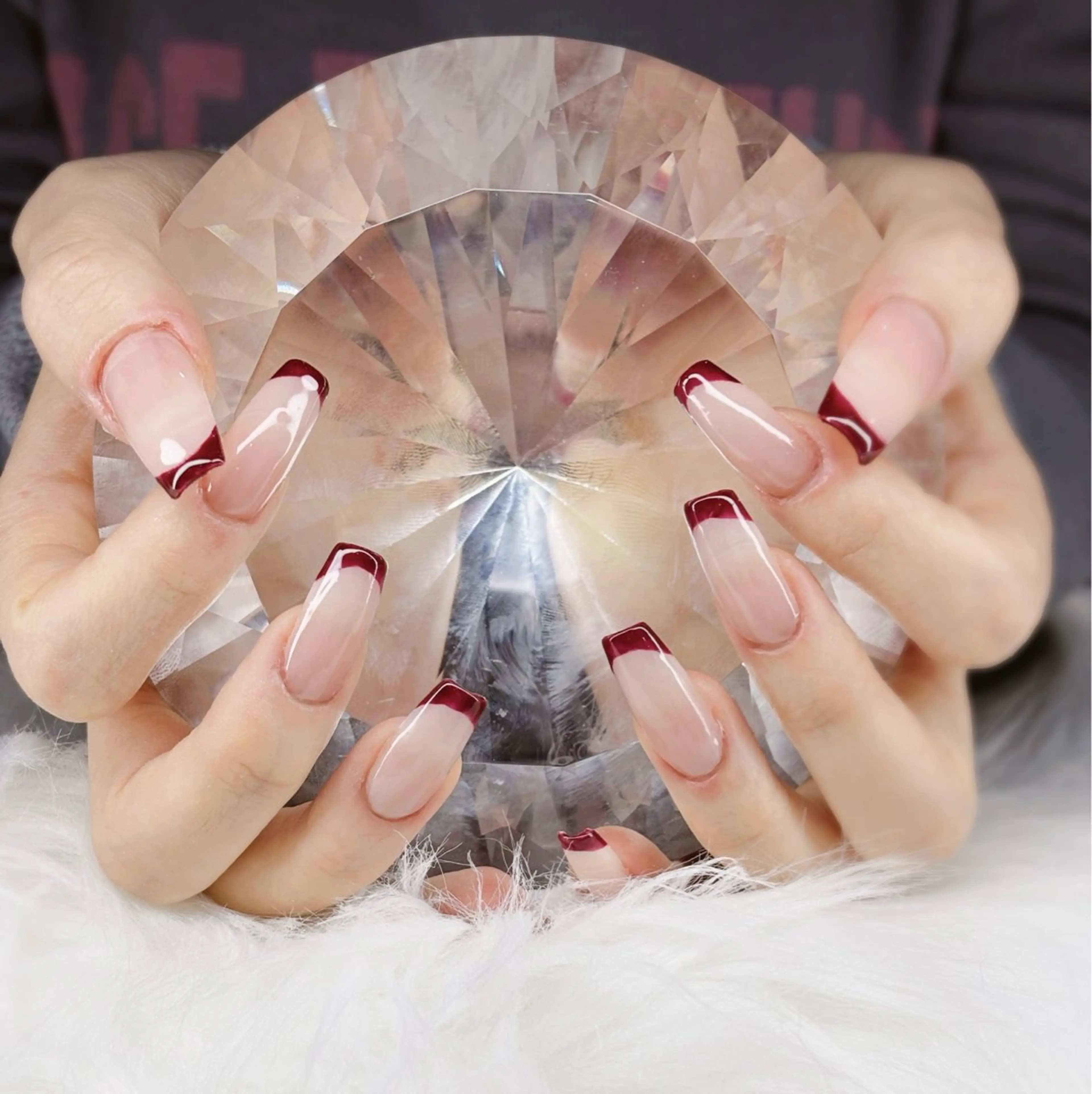 ネイル フレンチネイル グラデーション マグネットネイル ハンドネイル s. aiのネイルデザイン