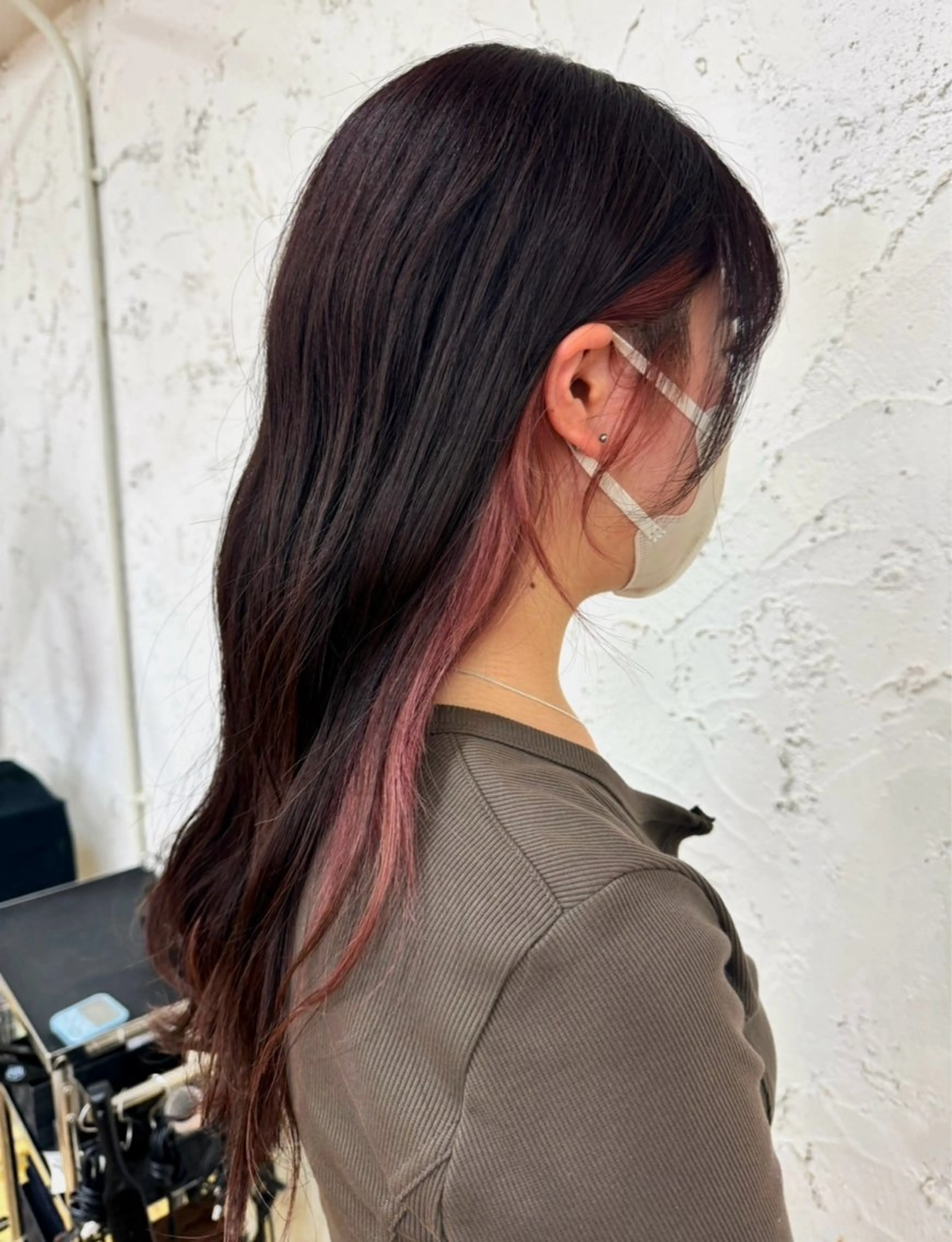 ロング ヘアカラー トリートメント 柔らかい透明感カラー 🎀クルミ🎀のヘアスタイル