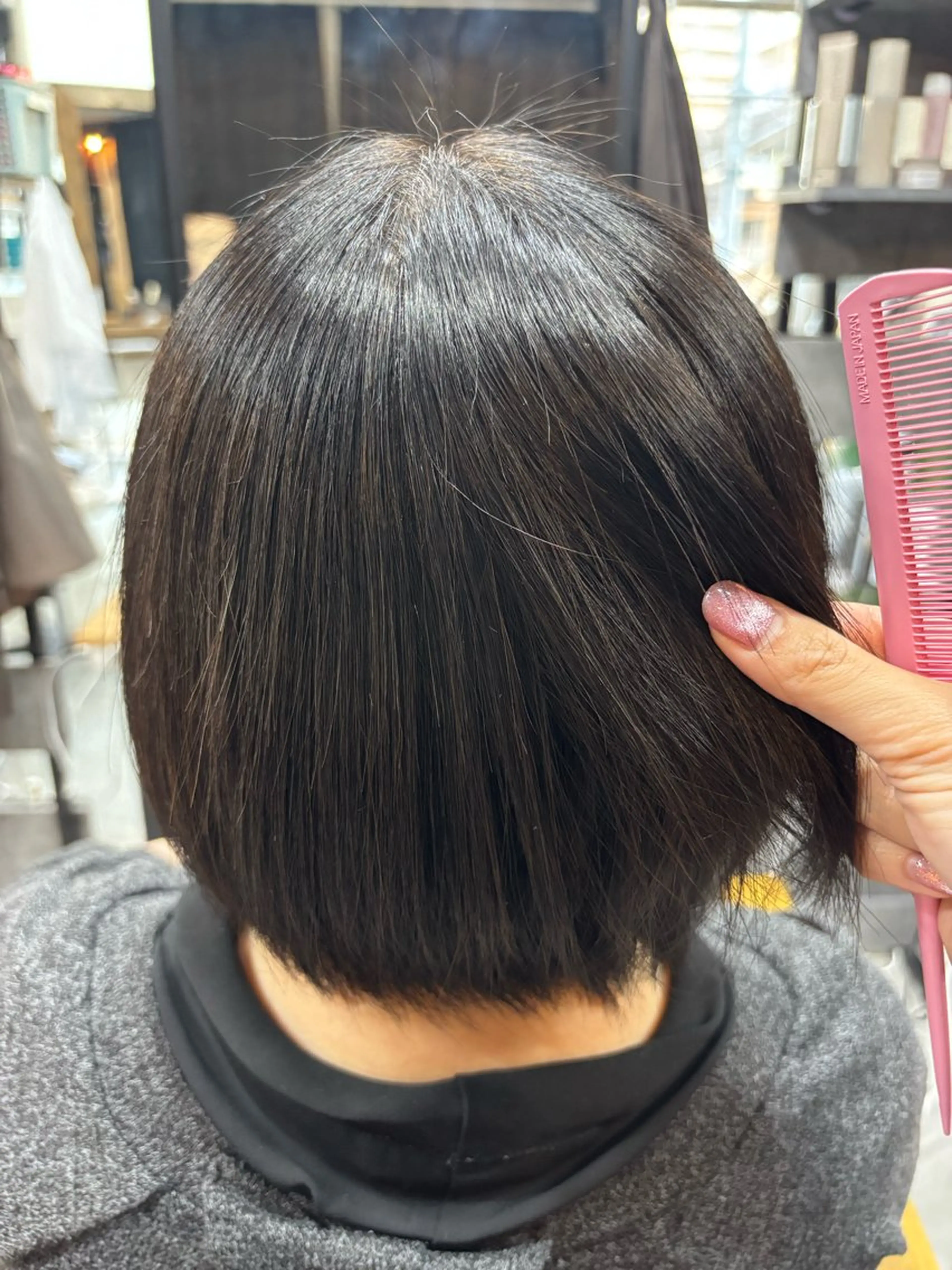ショート 縮毛矯正 【peqss】澤村 美優のヘアスタイル