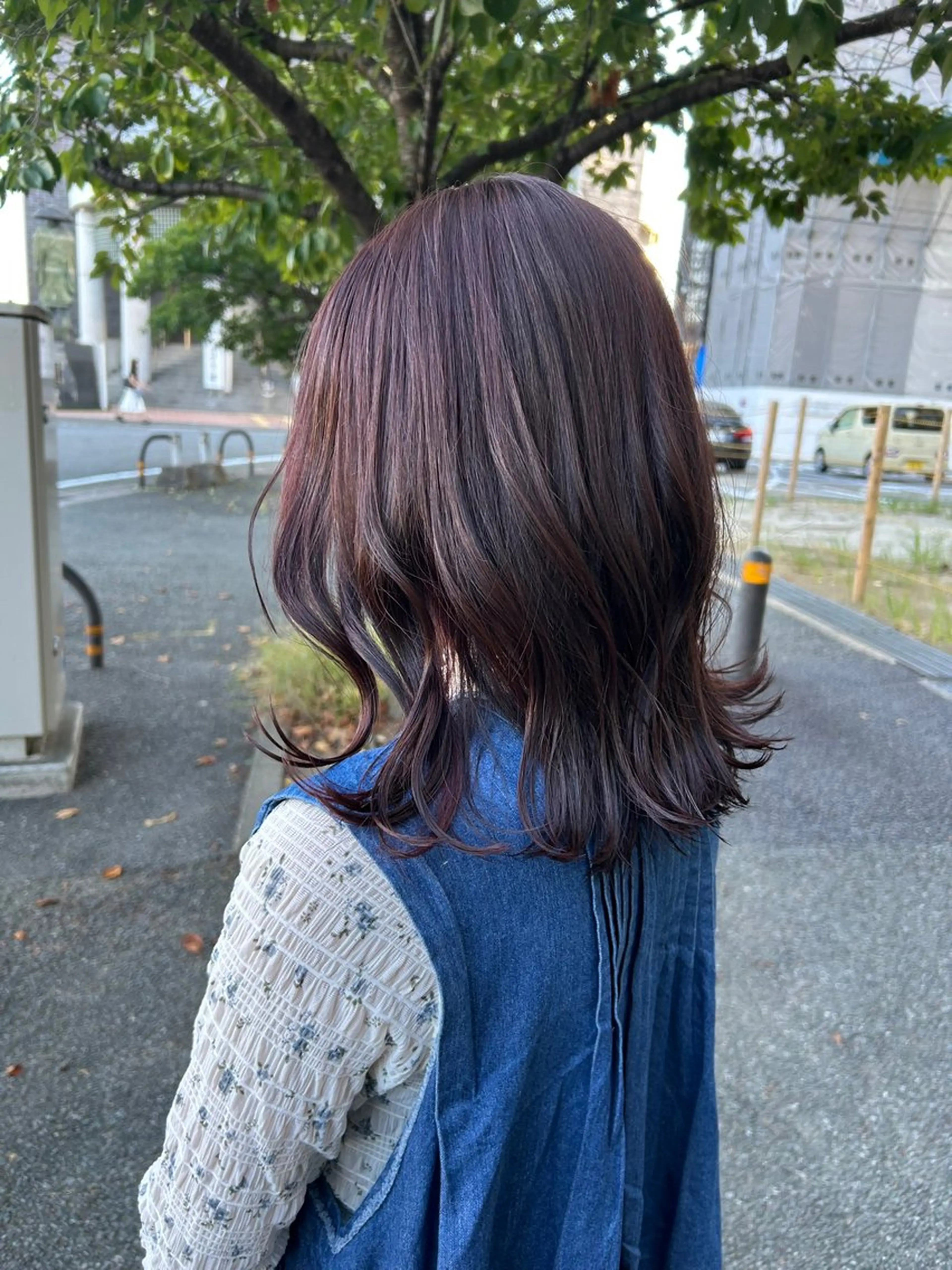 ミディアム カット ヘアカラー トリートメント 井手 素子のヘアスタイル