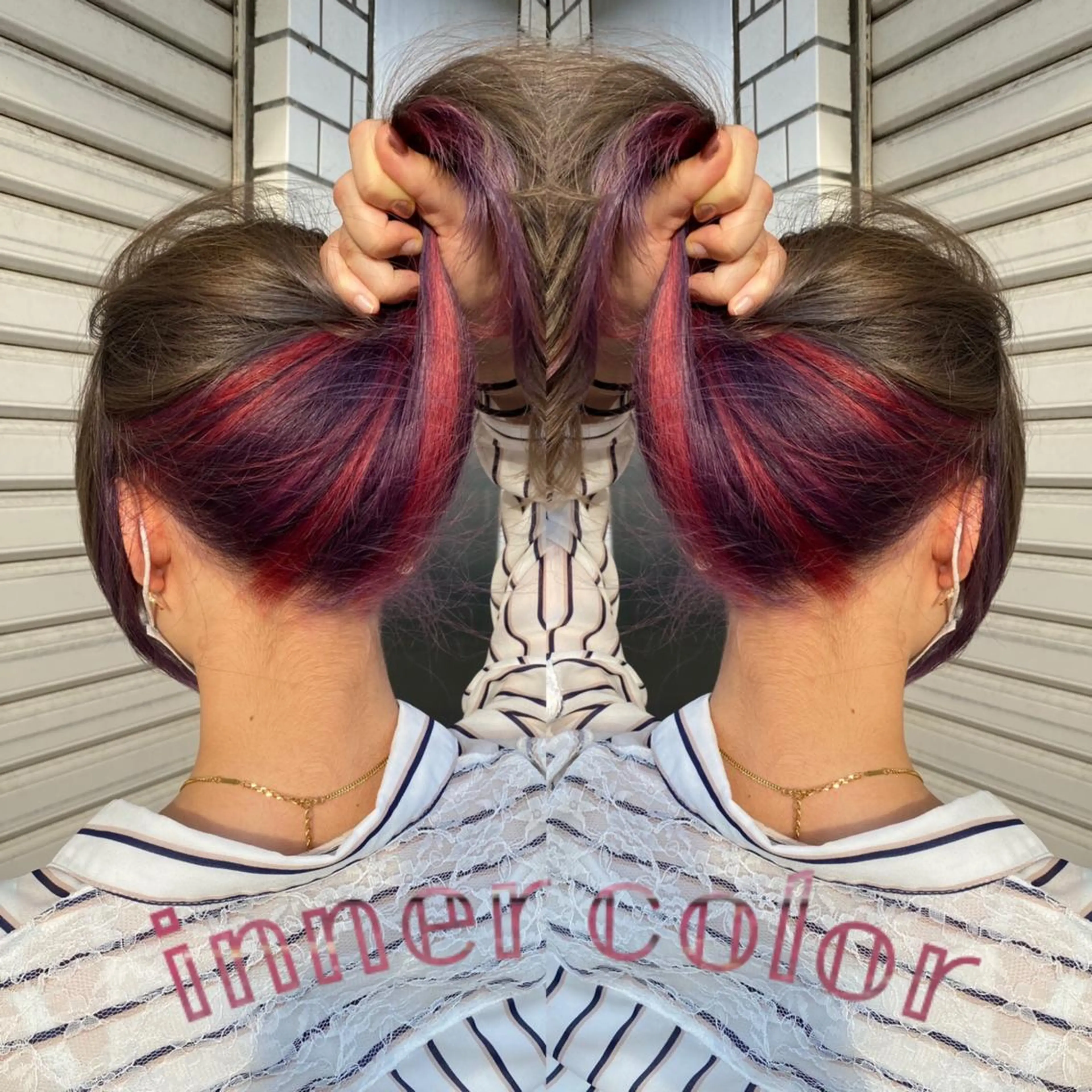 ミディアム カラー ブリーチ インナーカラー ブランシェ小幡駅前店 森樹のヘアスタイル