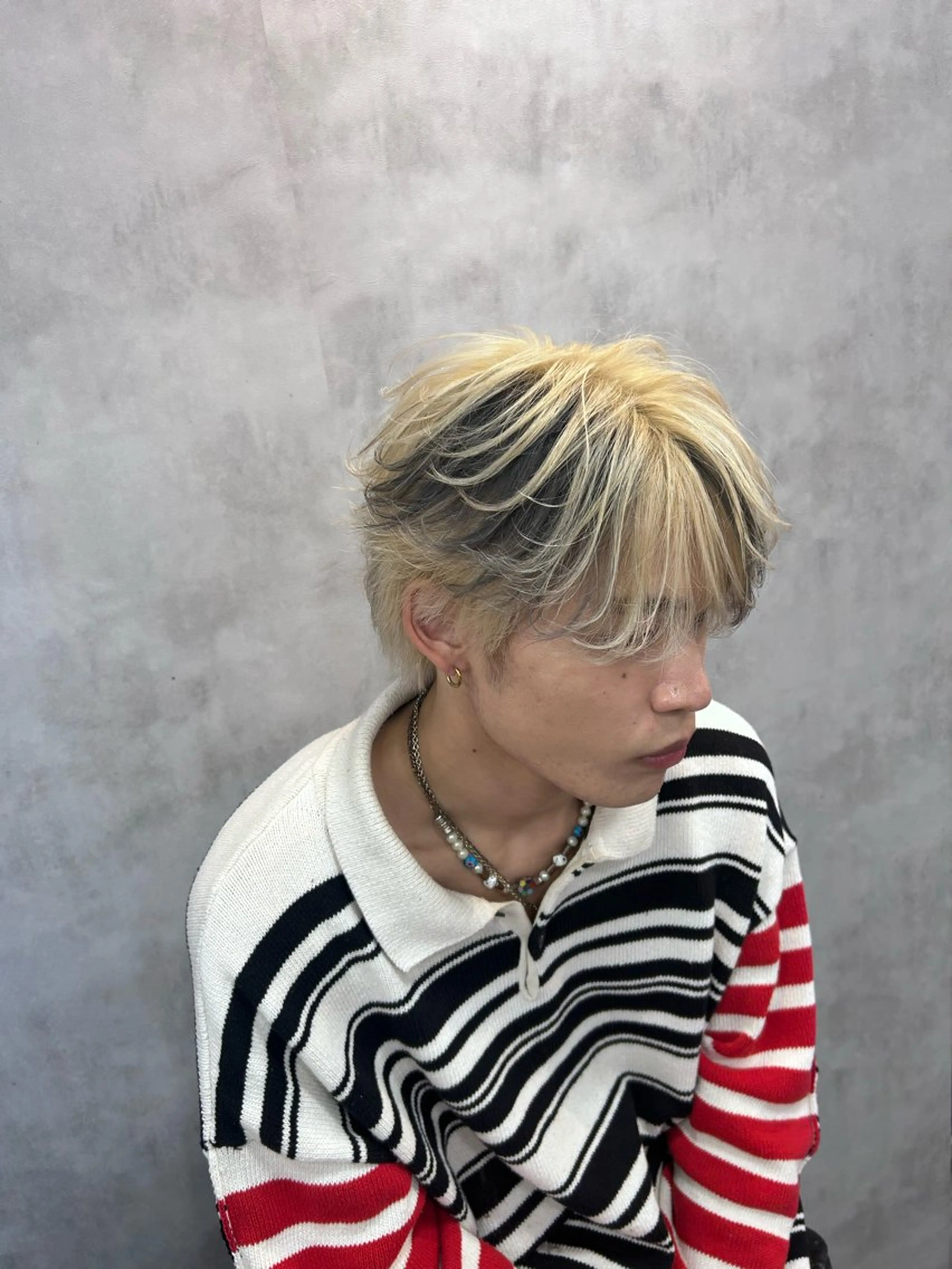 ショート カラー パーマ メンズ デザインカラー カット ヘアカラー メンズ特化 👑YUTAのヘアスタイル