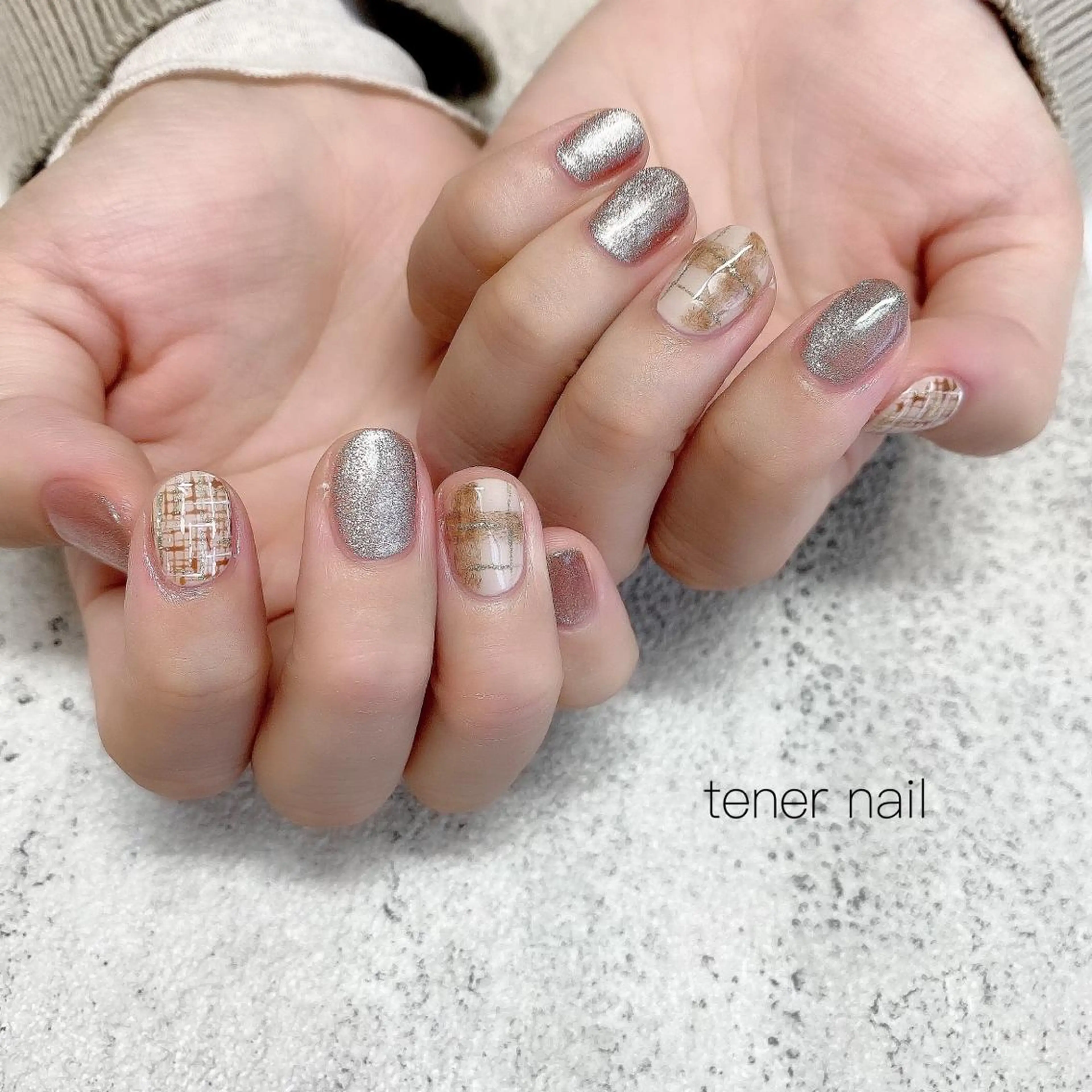 ネイル ツイードネイル テネルネイル tener nailのネイルデザイン