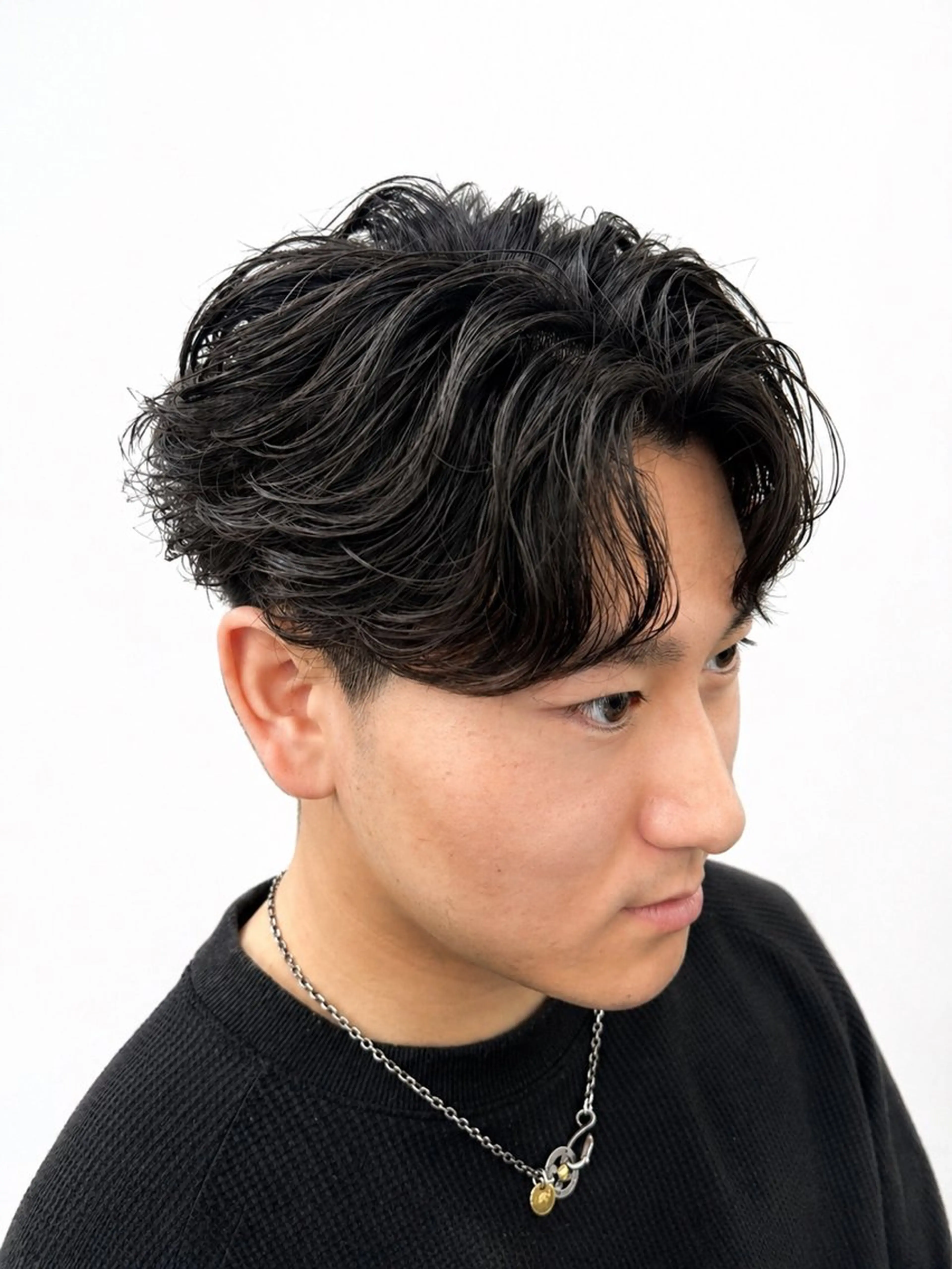 メンズ骨格矯正カット+特殊パーマ+トリートメント¥18500→¥17880の写真
