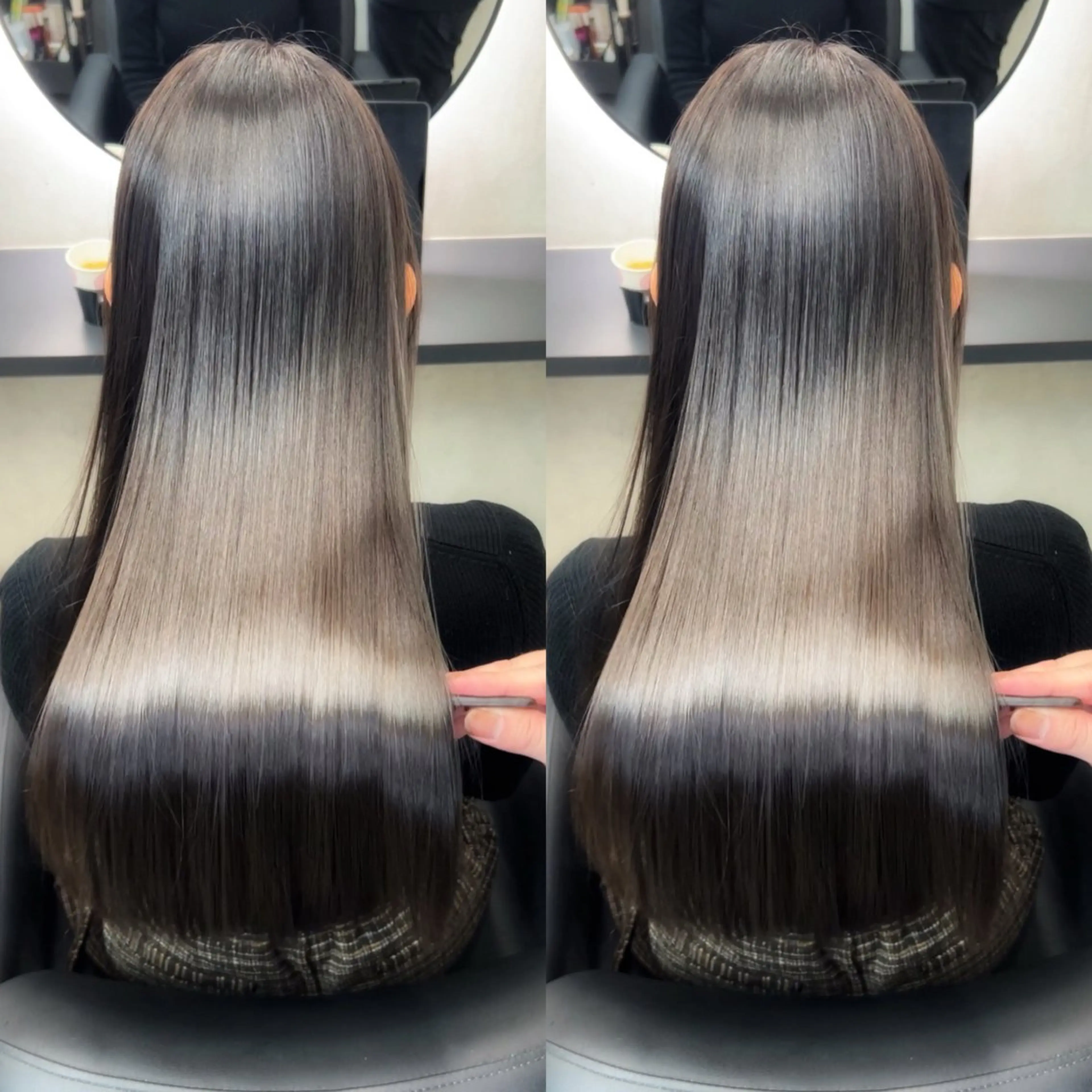 ロング カラー 髪質改善 韓国風ヘア ロング 縮毛矯正 カット ヘアカラー トリートメント 新宿/美髪矯正 髪質改善/韓国風山本のヘアスタイル