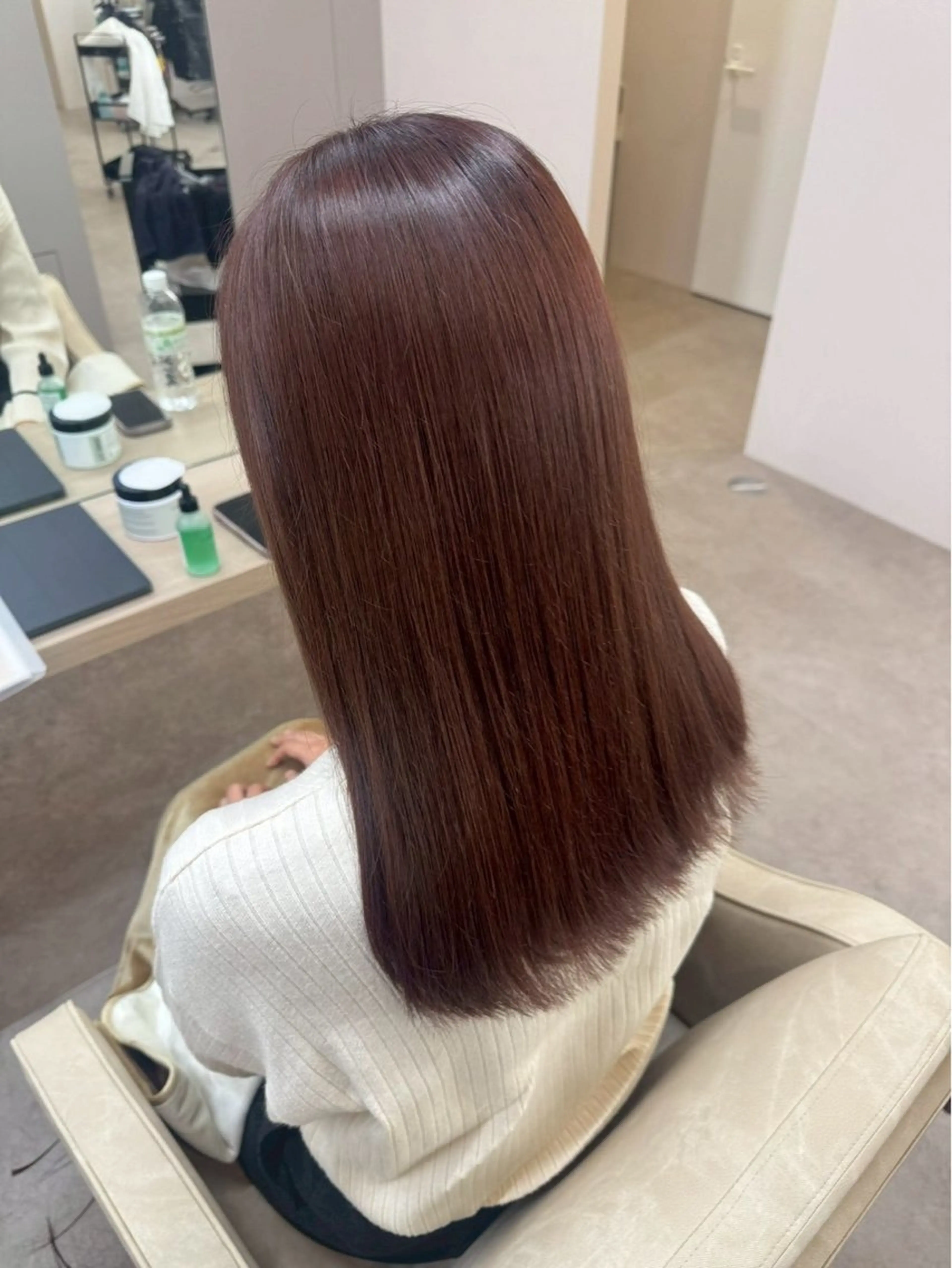 セミロング 兼古 望羽のヘアスタイル