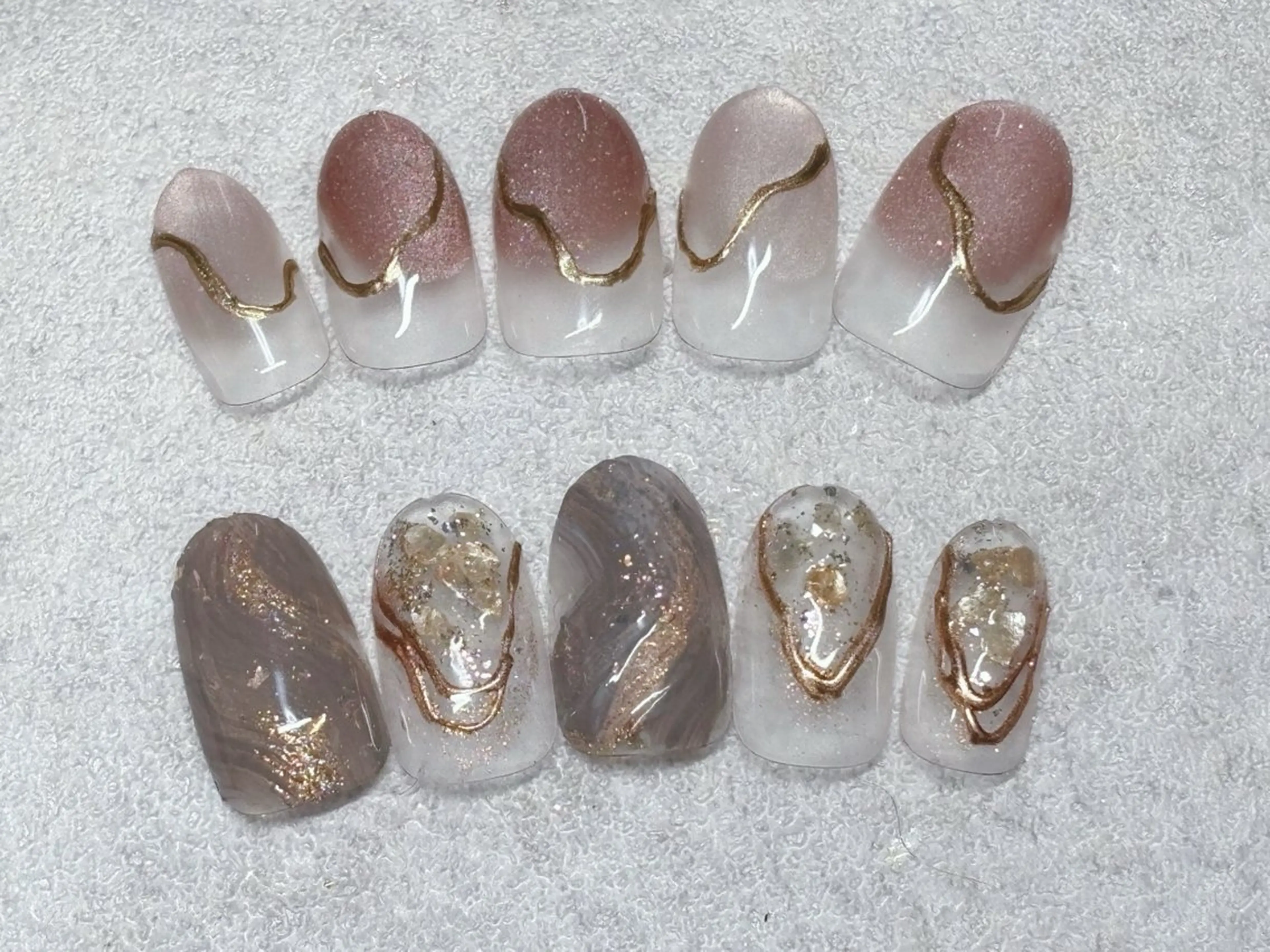 ネイル ニュアンスネイル ハンドネイル 認定講師⭐️歴20年 サロン&スクールのネイルデザイン