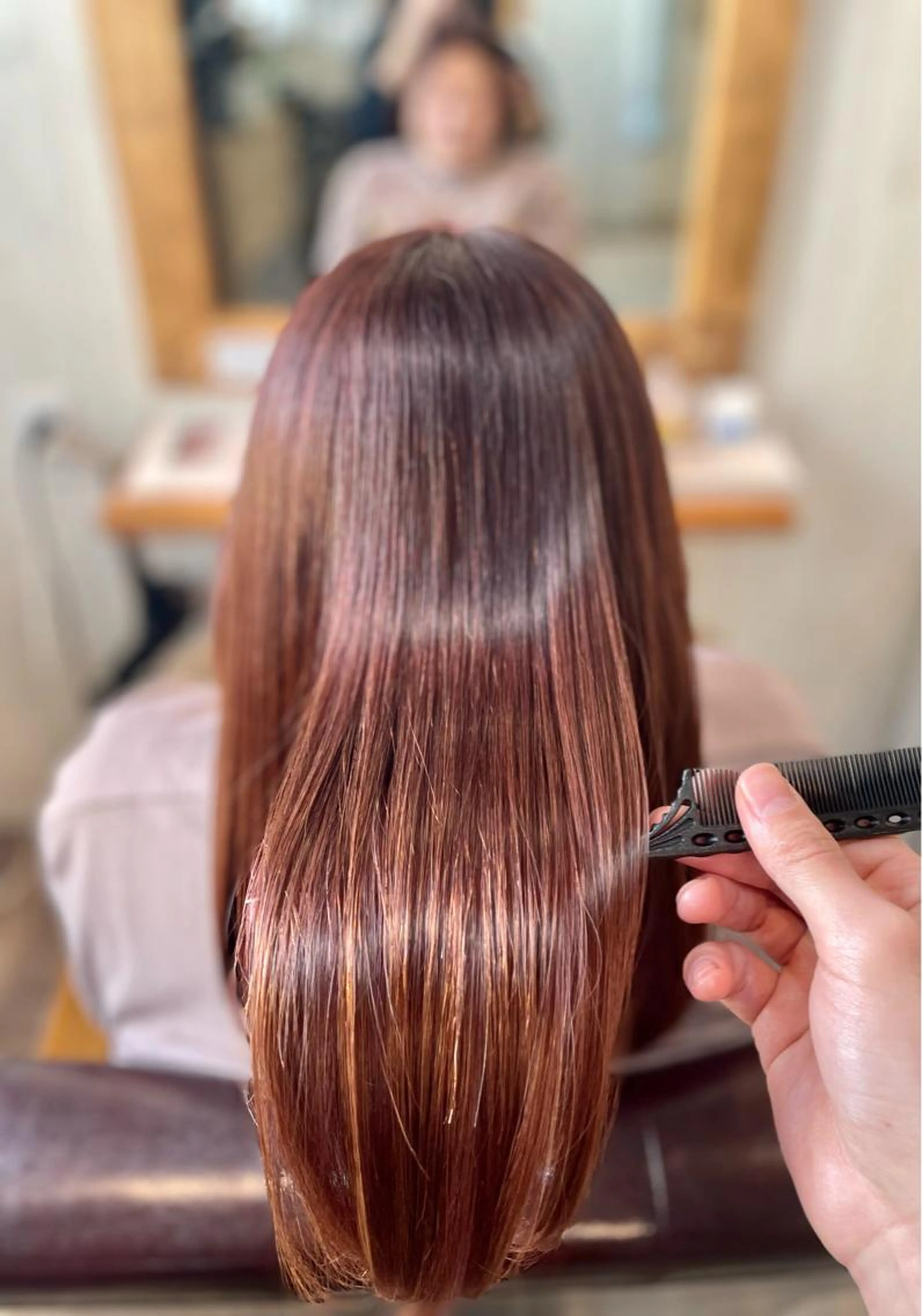 【最高級ケアカラー】カット＋髪質改善TLCカラー（専用トリートメント込）の写真