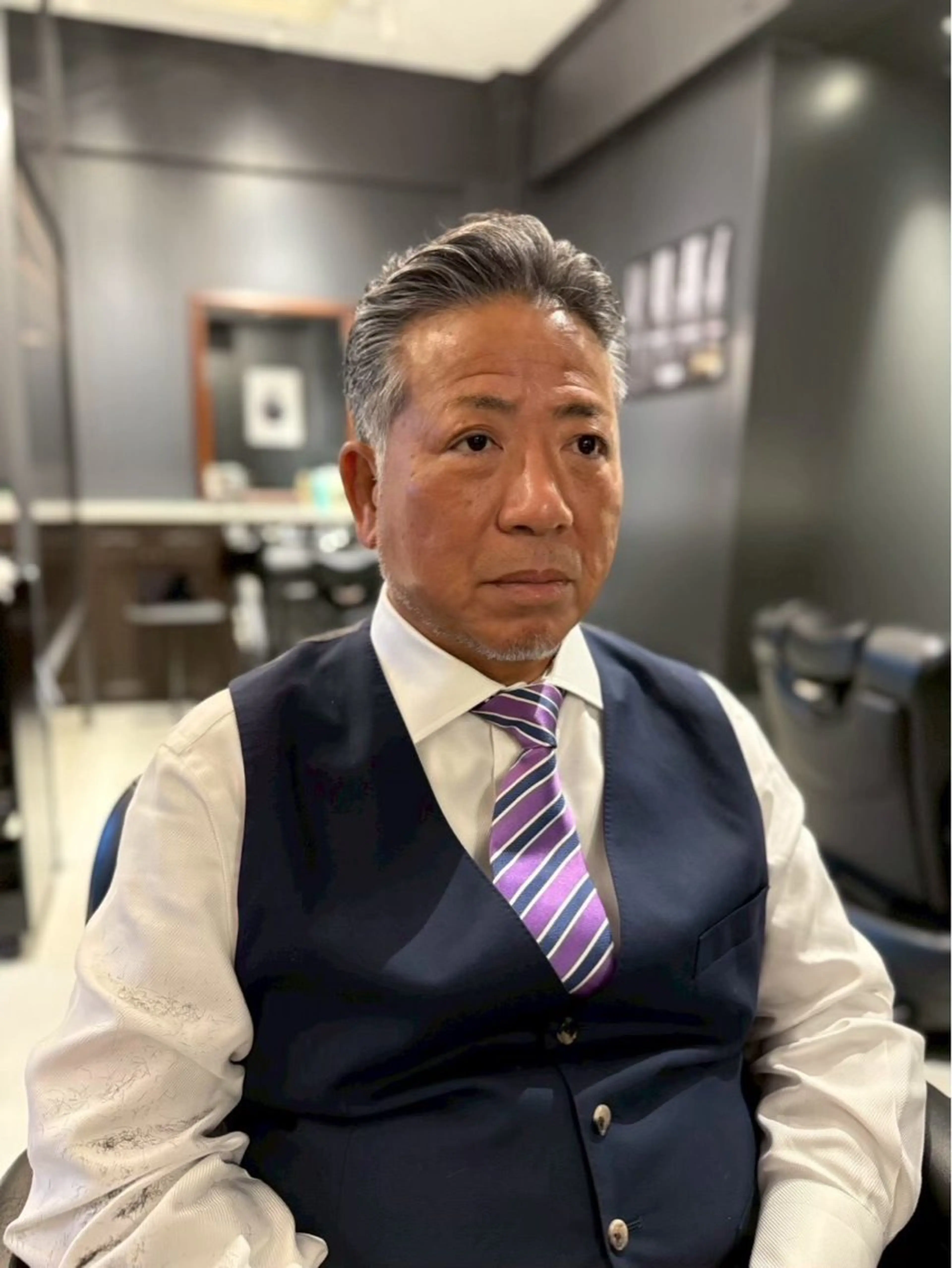 ショート メンズ 岡 魁のヘアスタイル