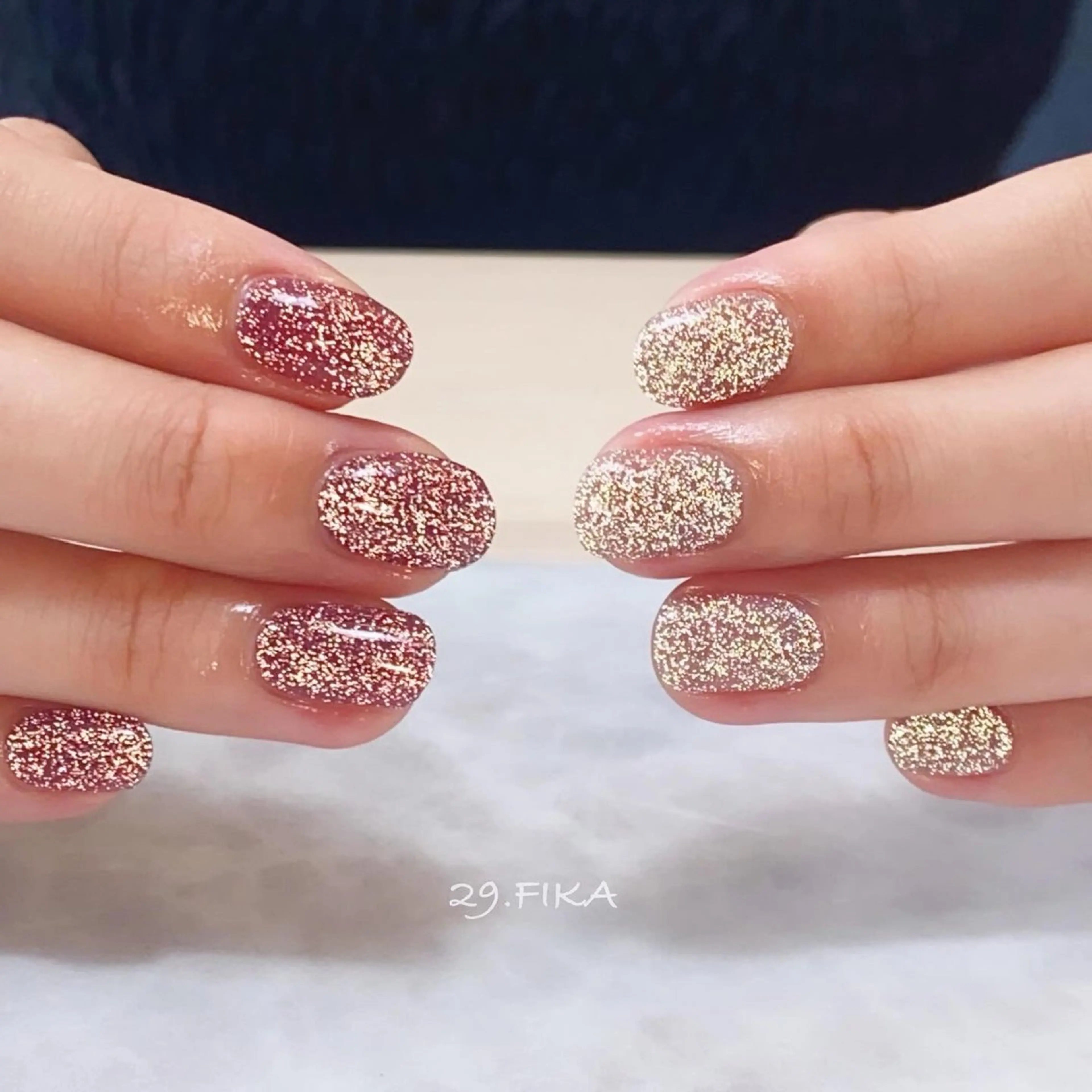 ネイル フラッシュネイル ジェルネイル ハンドネイル 29.FIKA misaのネイルデザイン