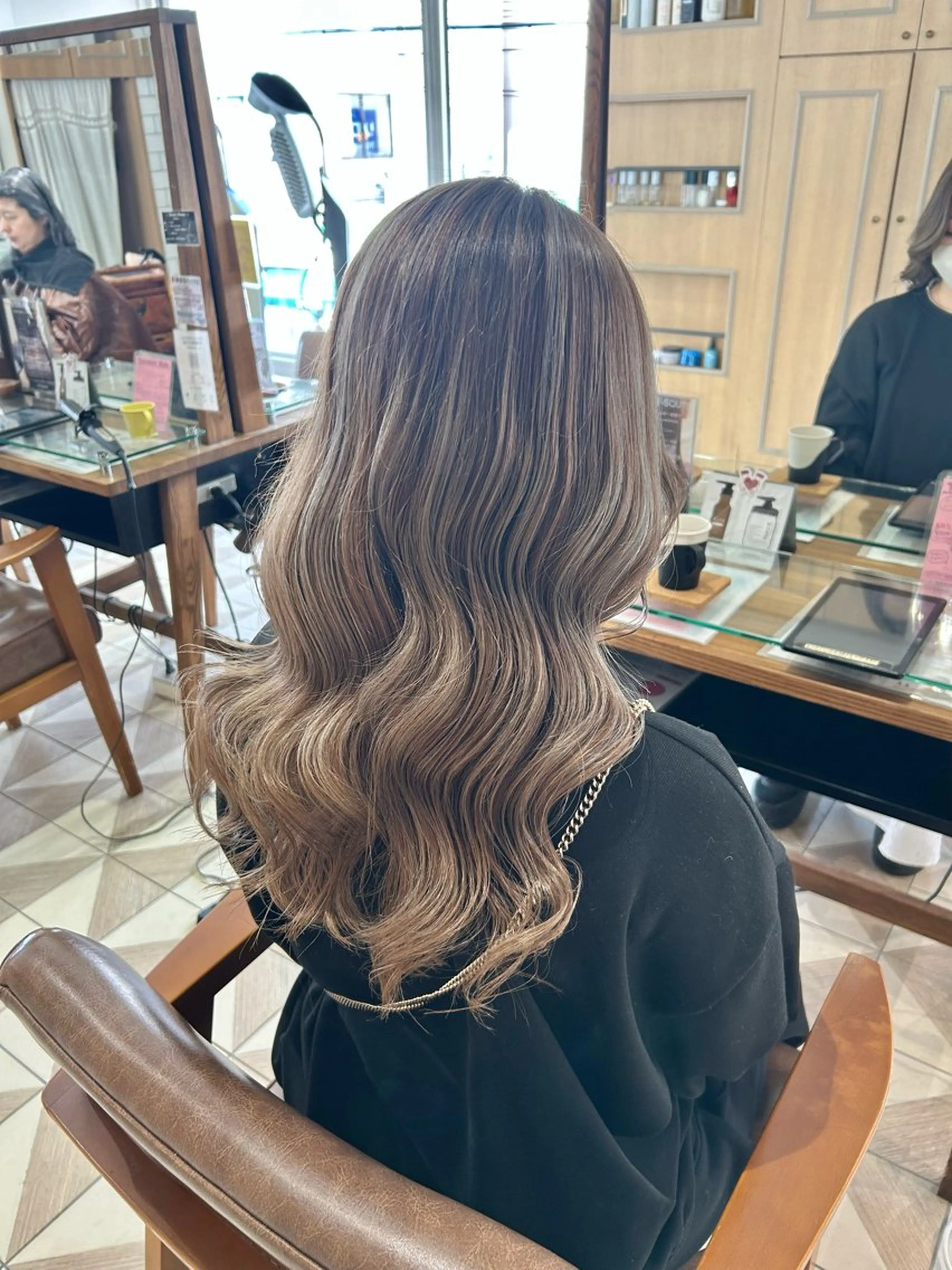 ロング カラー ヘアアレンジ カット ヘアカラー 吉水 彩乃 /ボブ/艶感カラーのヘアスタイル