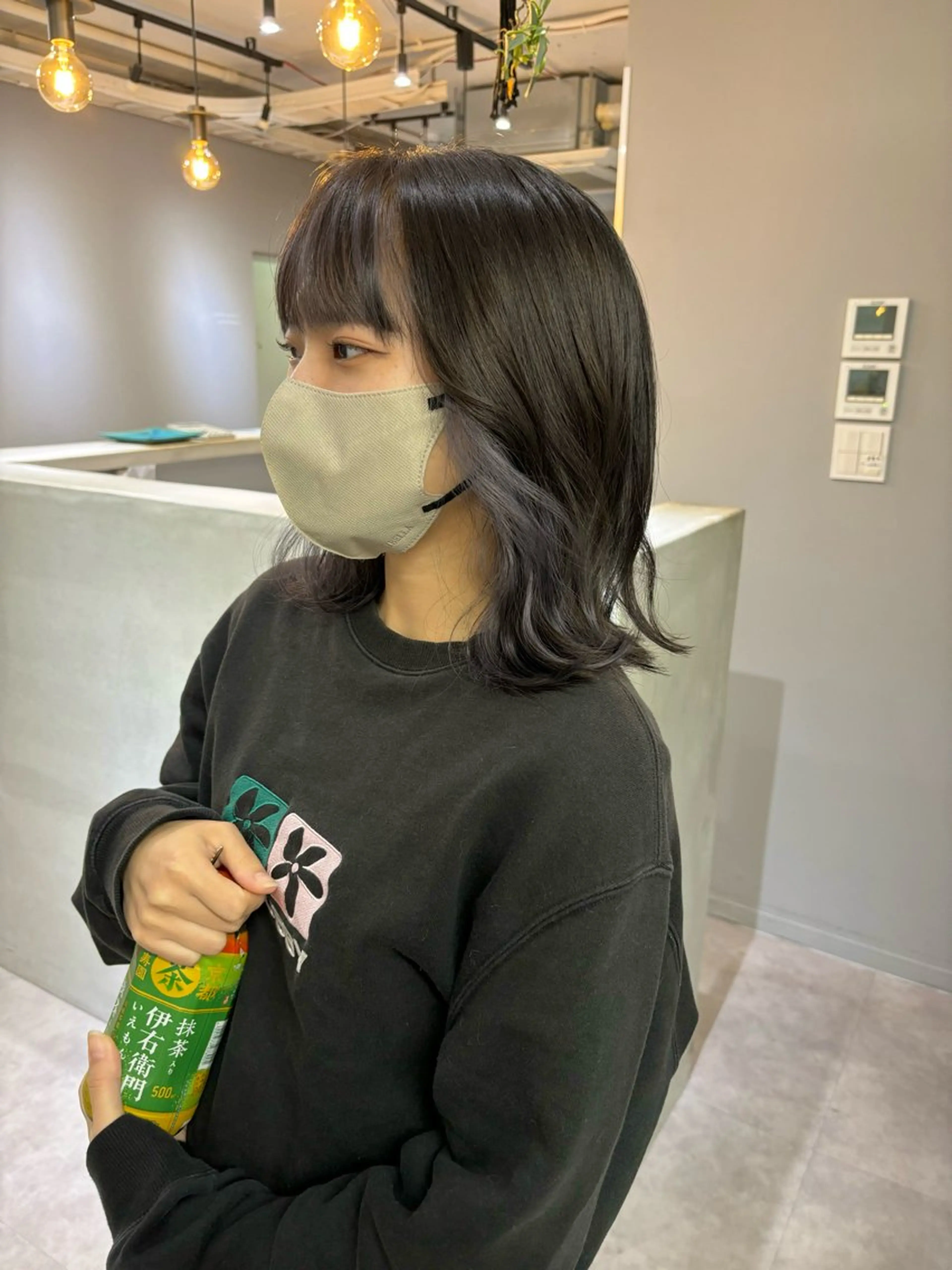 ミディアム カラー シルバー ヘアカラー トリートメント きよはらちさき🍑 柔らかカラー🌱🫧のヘアスタイル