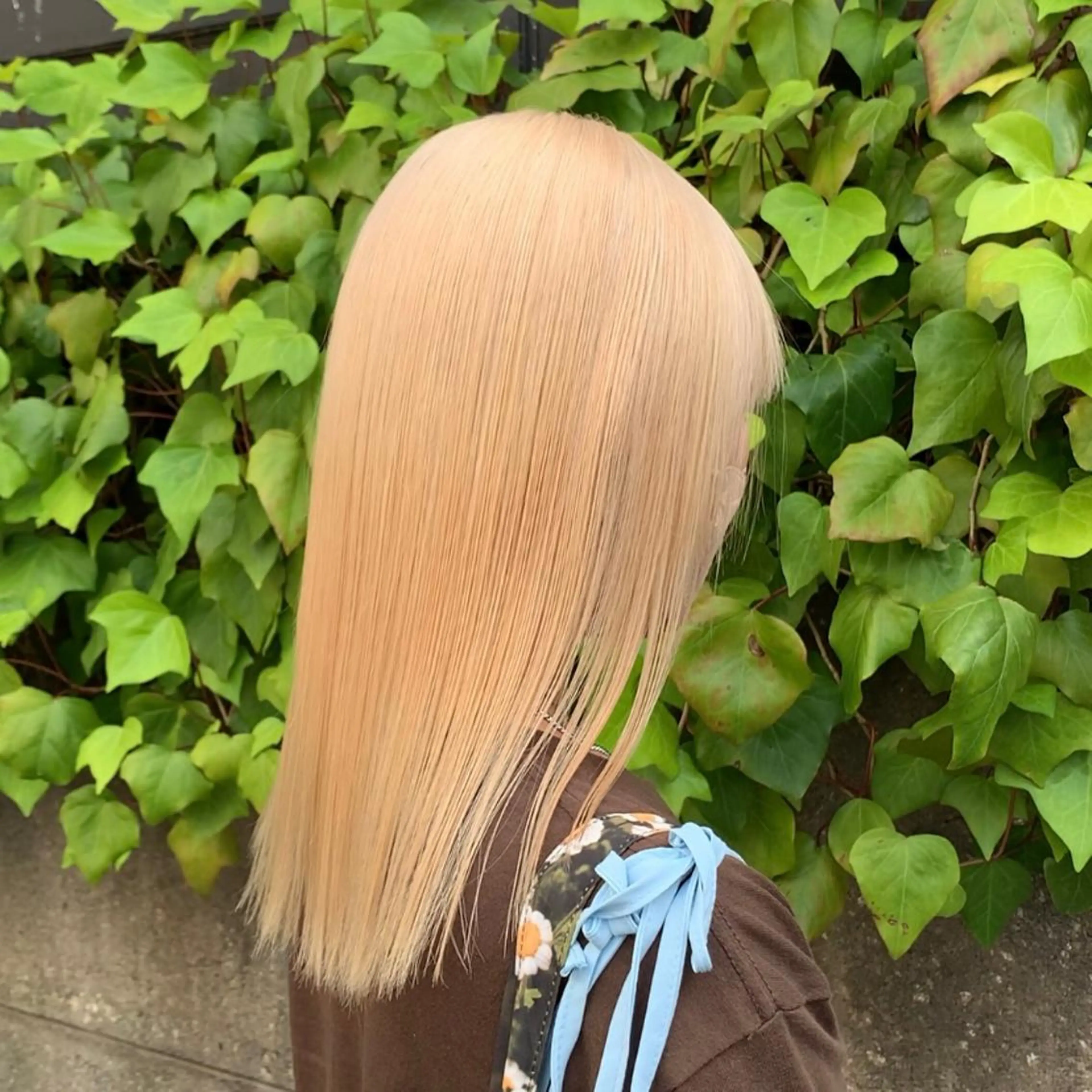 ミディアム カラー カット ヘアカラー トリートメント れい🫧 ハイトーン特化のヘアスタイル