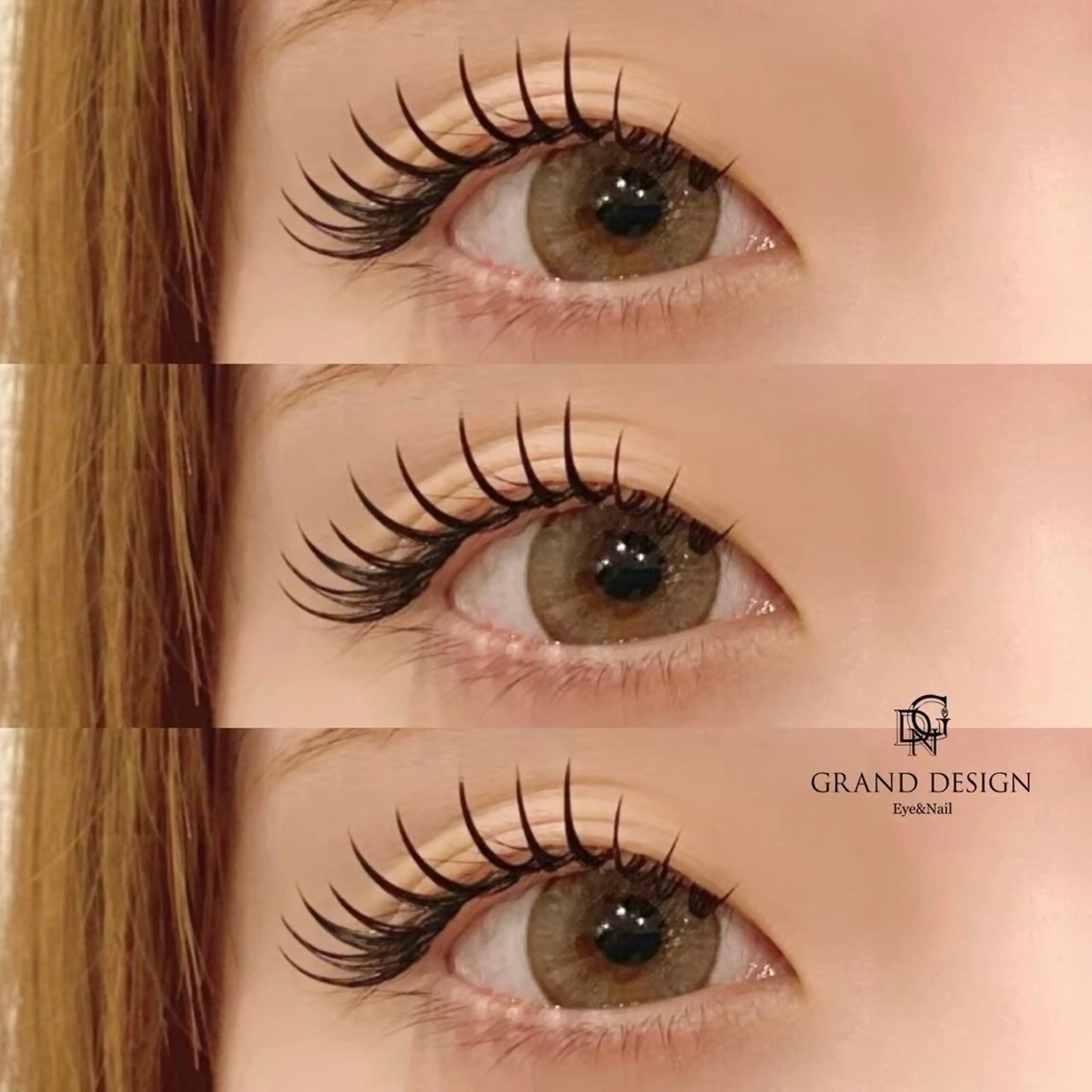 シングルラッシュ、フラットラッシュの写真