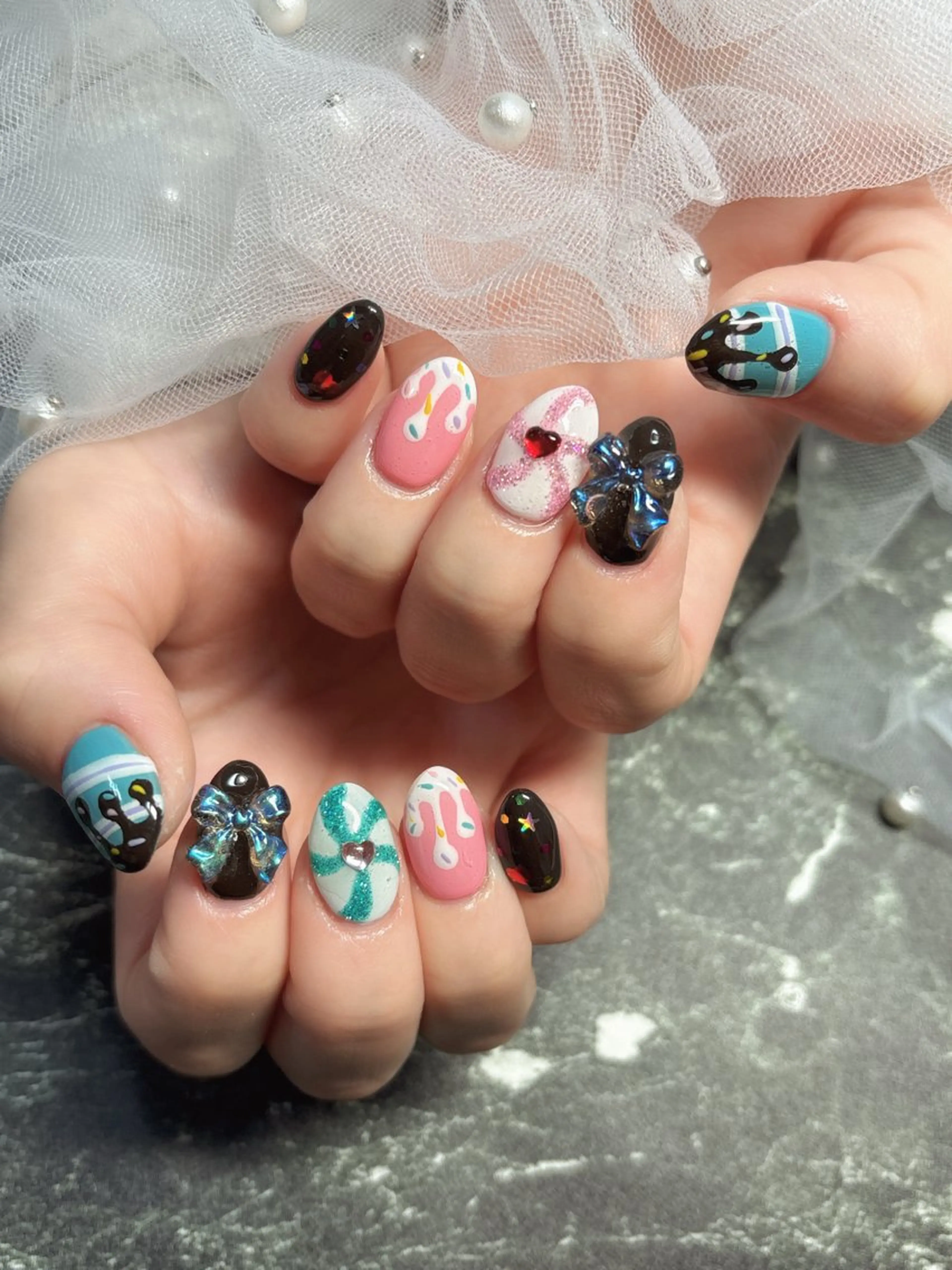 ネイル ハンドネイル 💅ネイルハウス🏡 🎀TOMO🎀のネイルデザイン