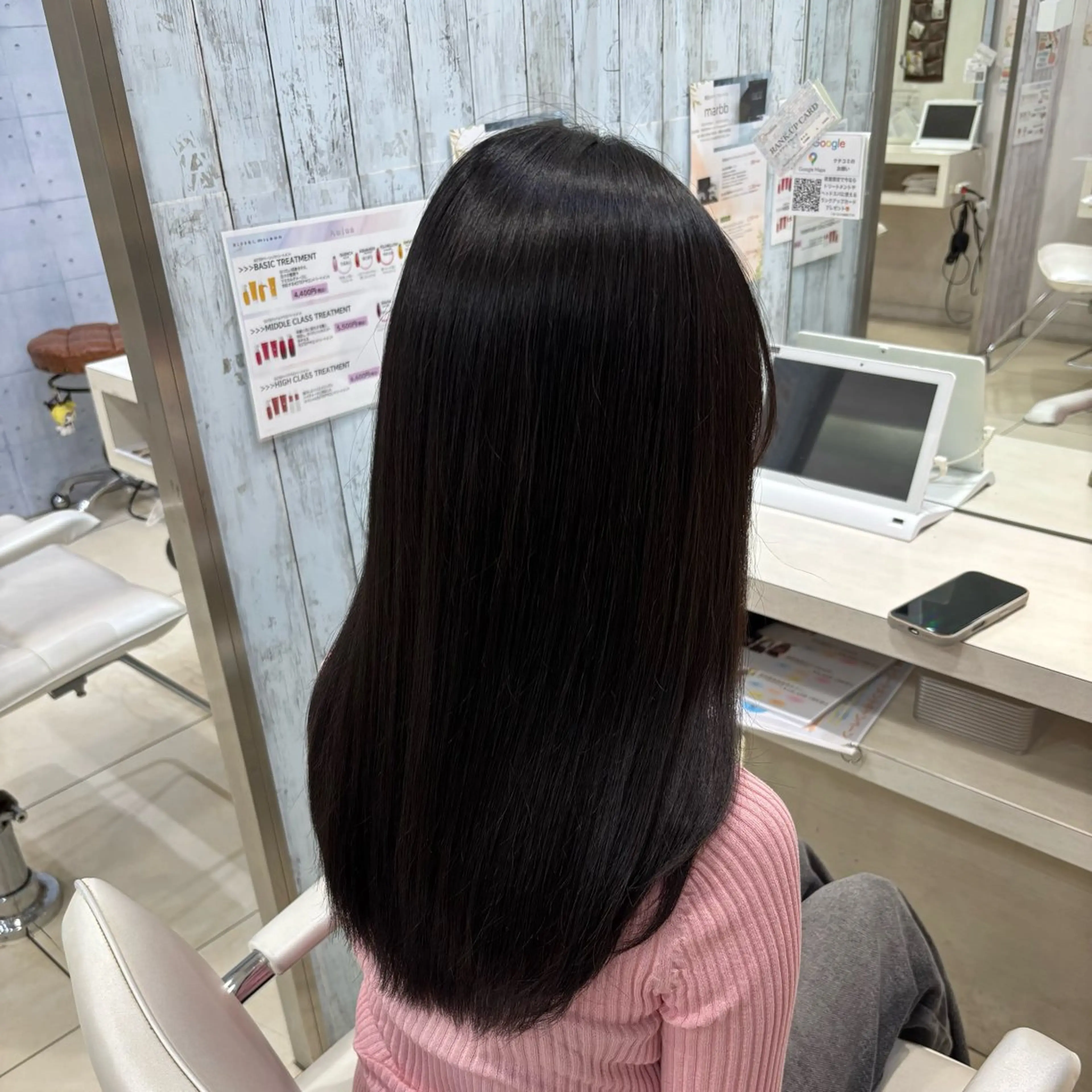 セミロング カラー ヘアカラー トリートメント 🎀ゆい🎀 髪質改善カラー🎀のヘアスタイル