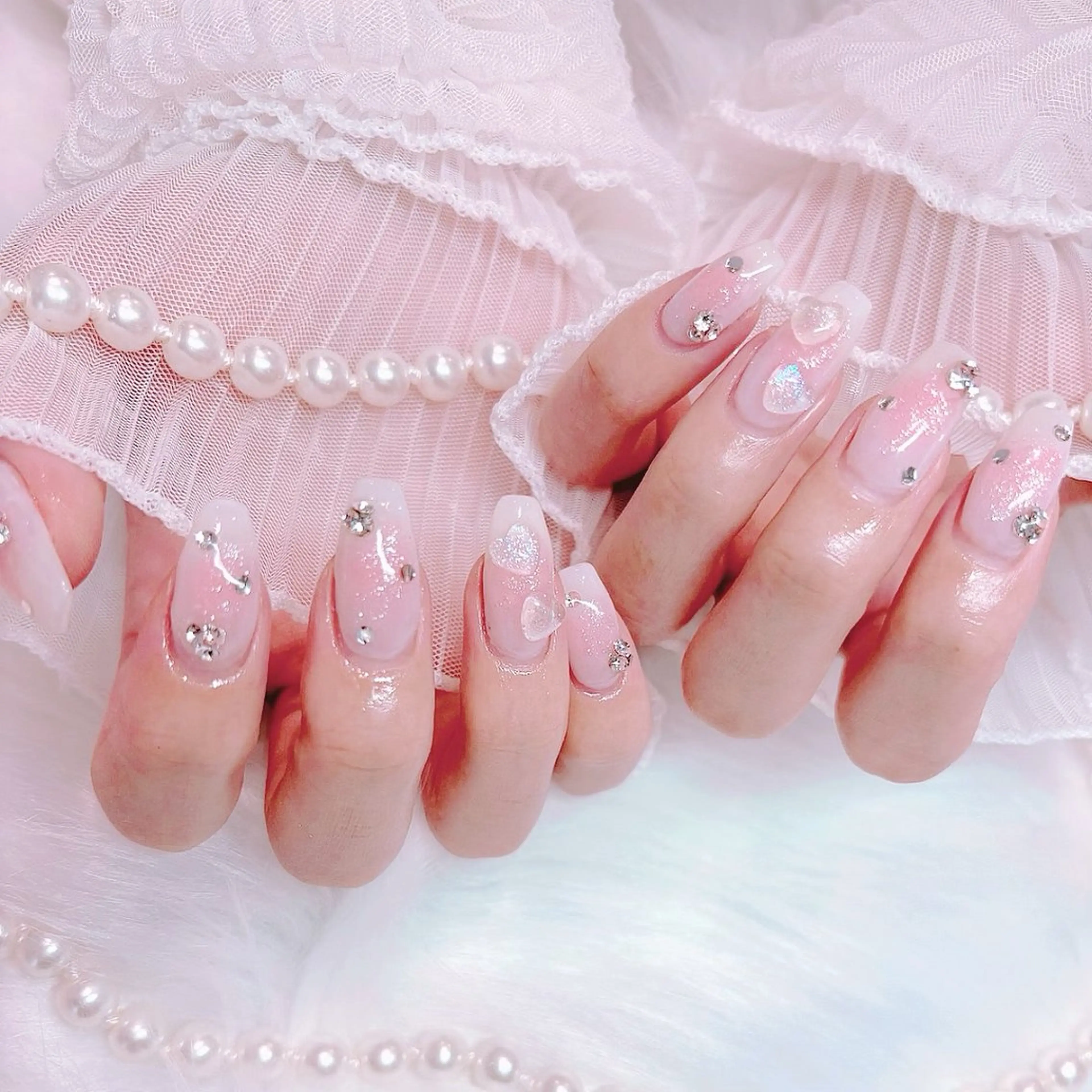 ロング ハンドネイル Conjunim MAMI🎀✨のネイルデザイン