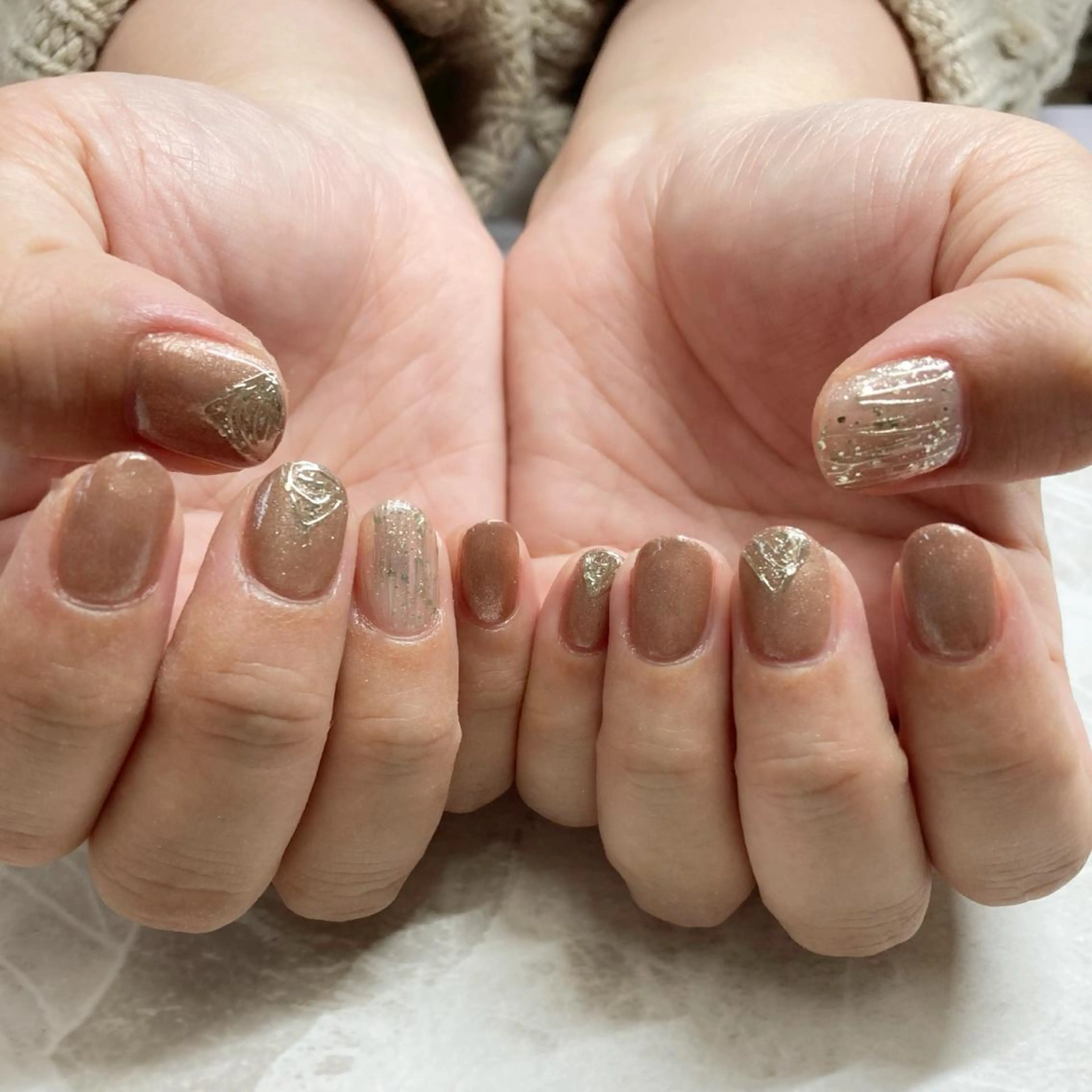 ネイル アートネイル フットネイル ニュアンスネイル オフィスネイル シンプルネイル 下城 葵のネイルデザイン