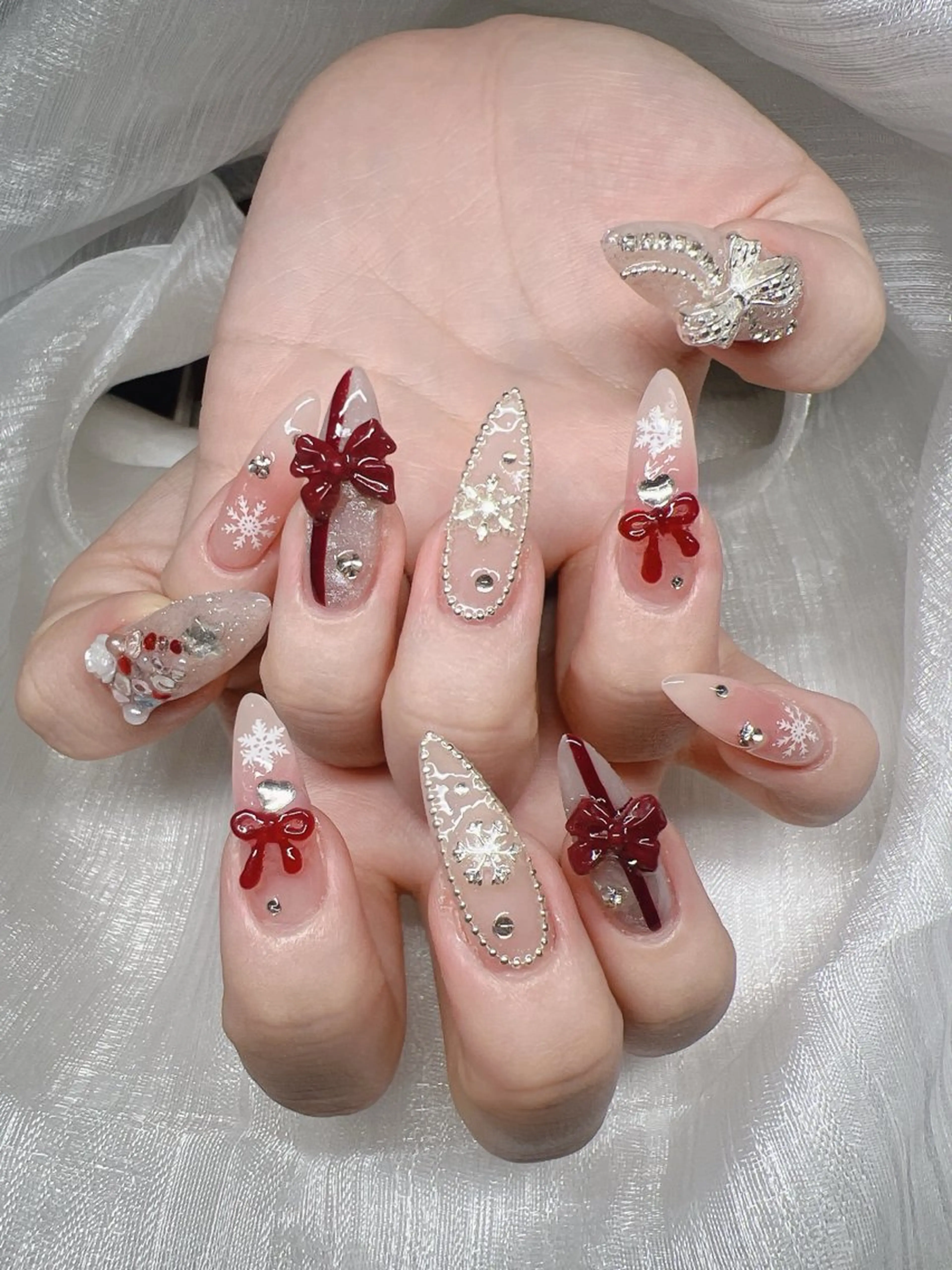 ネイル ハンドネイル Lee Nails チップ長さだし専門店のネイルデザイン