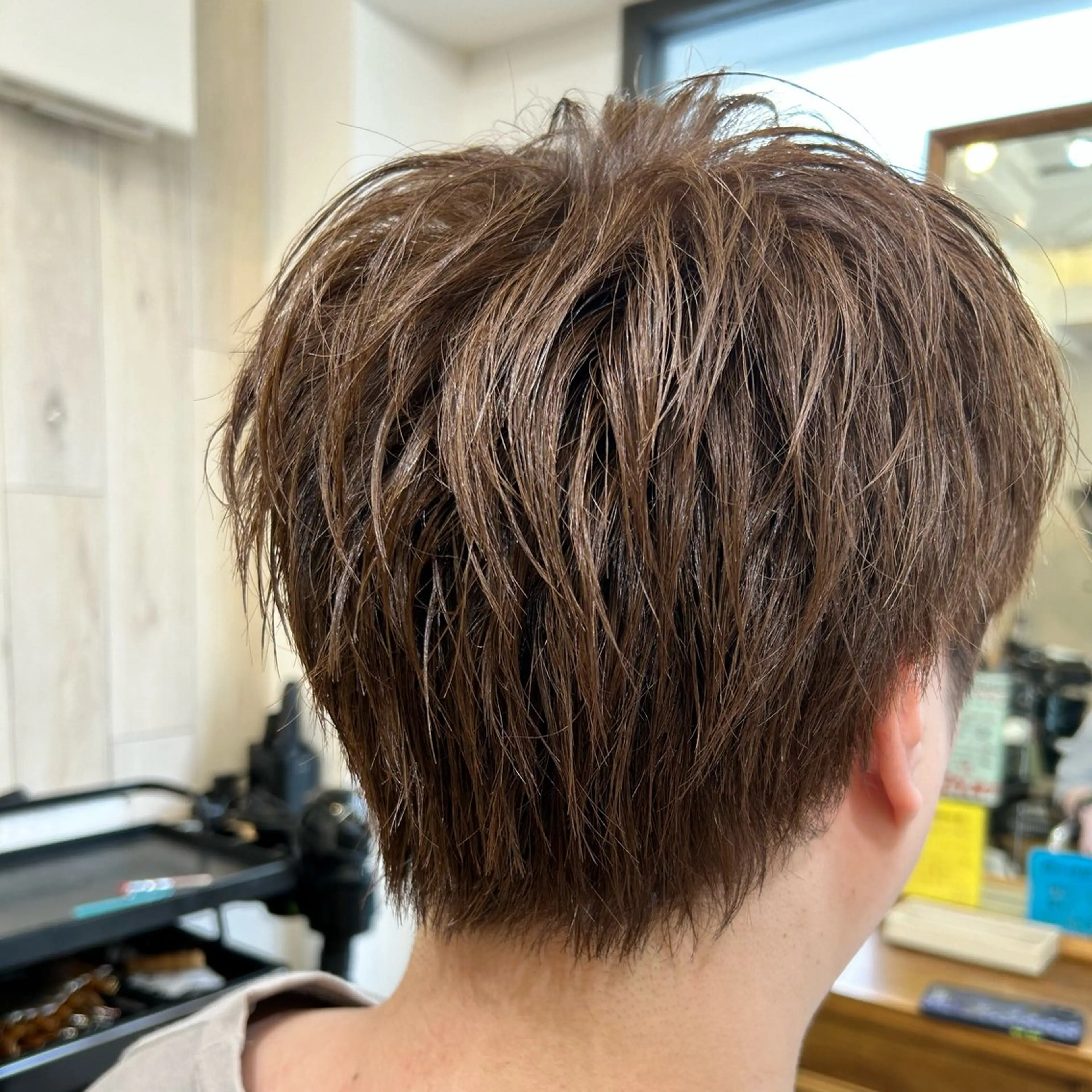 メンズカット+カラーの写真